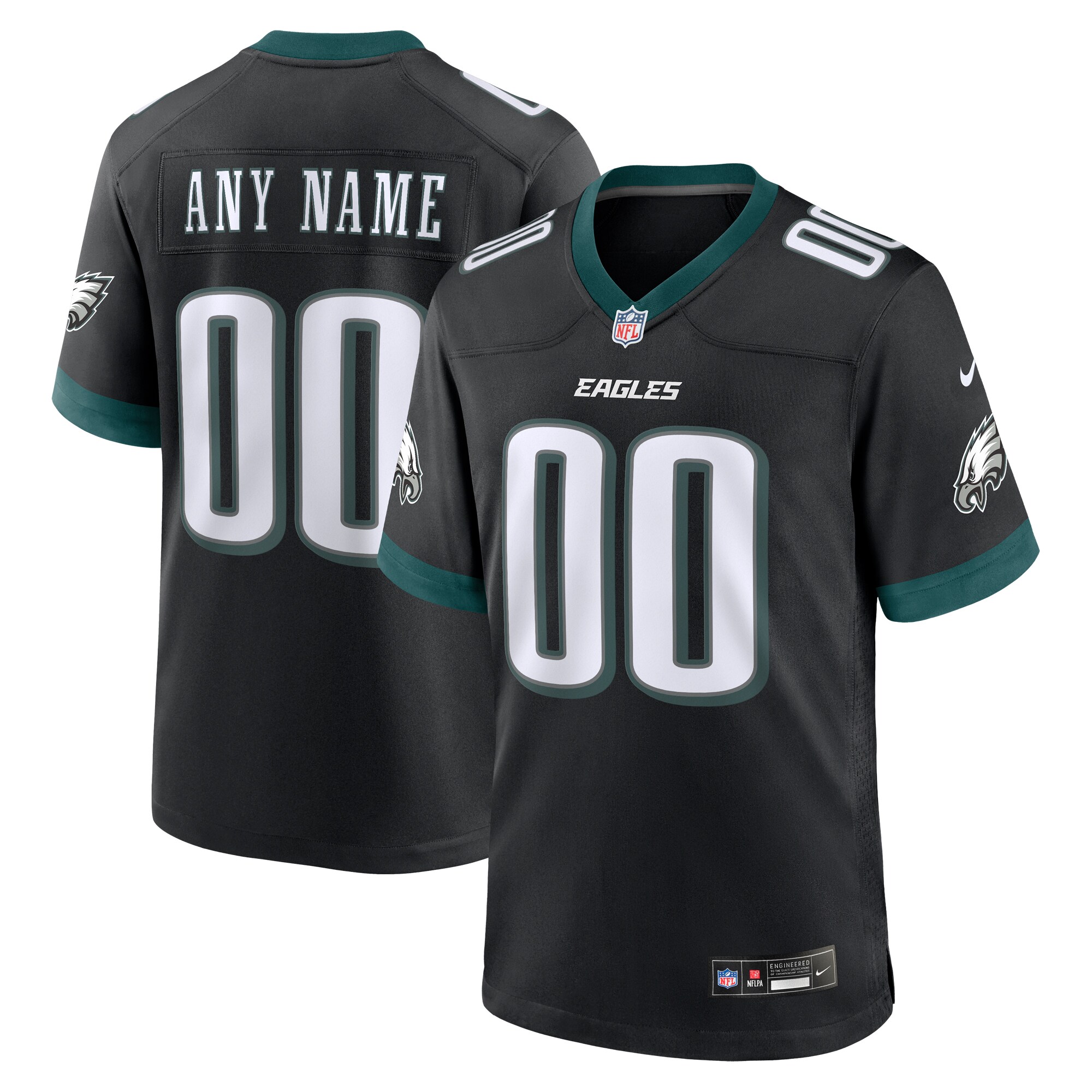 mens nike black philadelphia eagles alternate custom game jersey | NFL Jerseys & Hats Collection at Eagles Jerseys