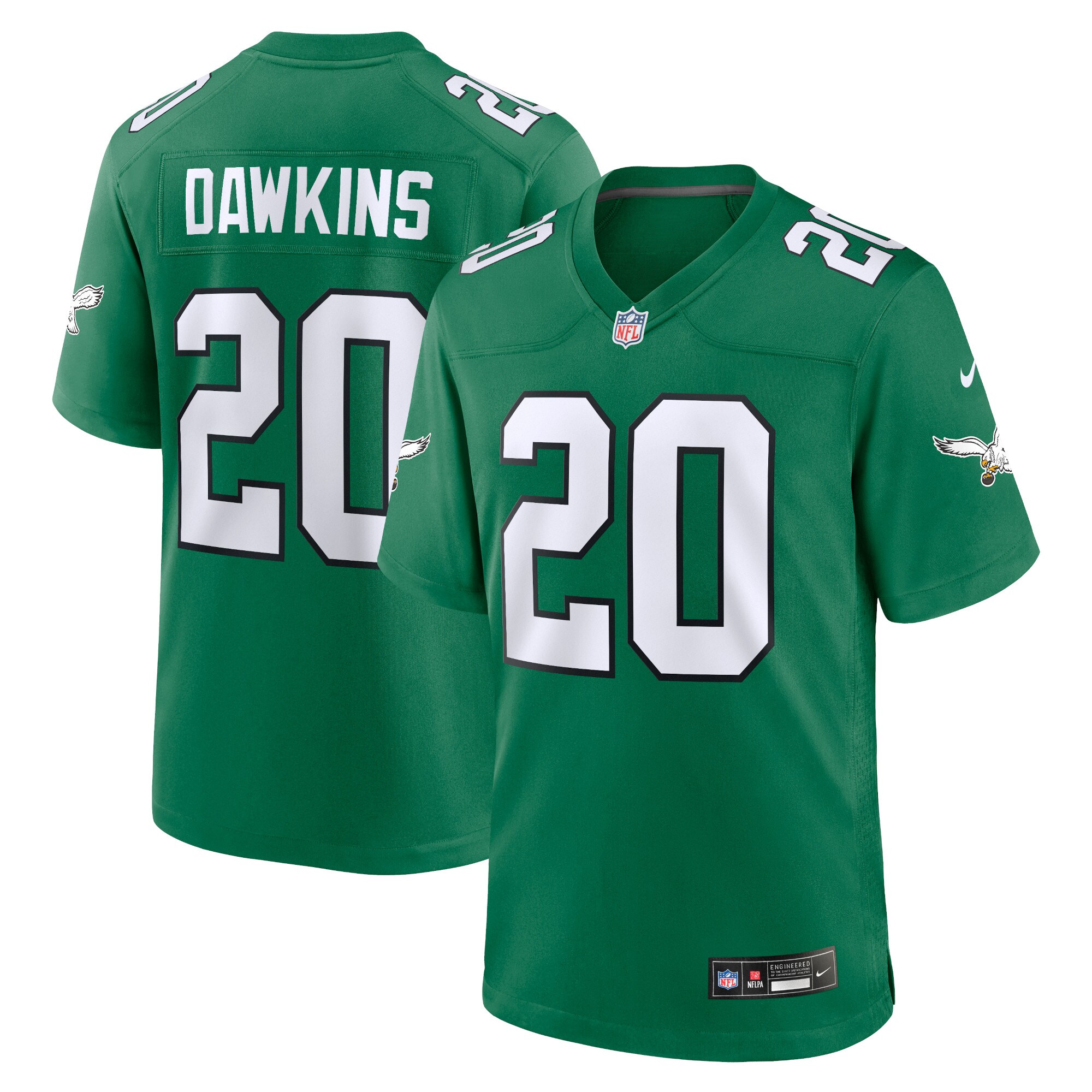 mens nike brian dawkins kelly green philadelphia eagles alternate retired player game jersey | NFL Jerseys & Hats Collection at Eagles Jerseys