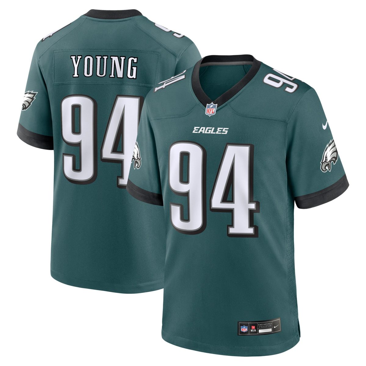 mens nike byron young midnight green philadelphia eagles team game jersey | NFL Jerseys & Hats Collection at Eagles Jerseys
