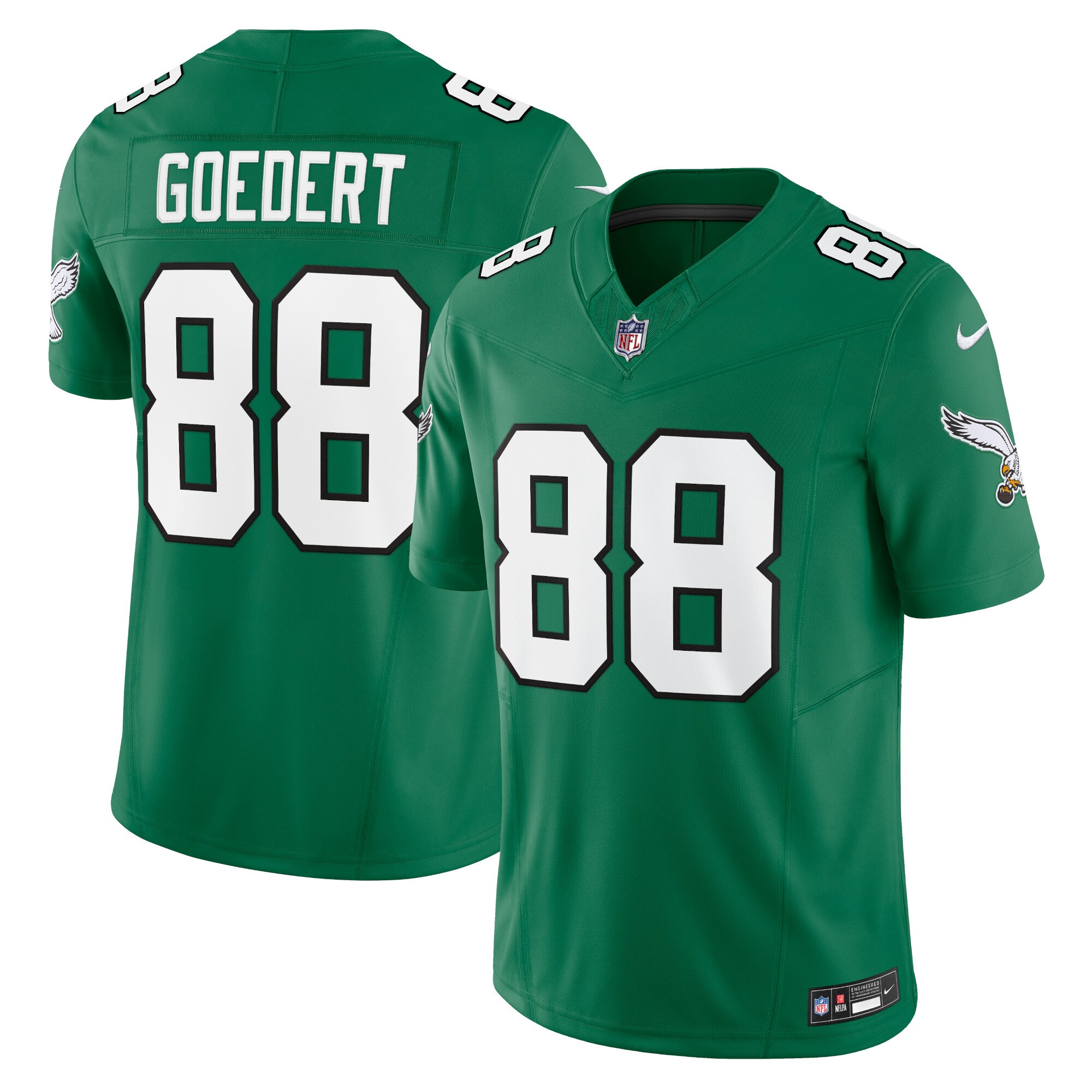 mens nike dallas goedert kelly green philadelphia eagles vapor f.u.s.e. limited jersey | NFL Jerseys & Hats Collection at Eagles Jerseys