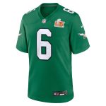 mens nike devonta smith kelly green philadelphia eagles super bowl lix 2nd alternate game jersey | NFL Jerseys & Hats Collection at Eagles Jerseys