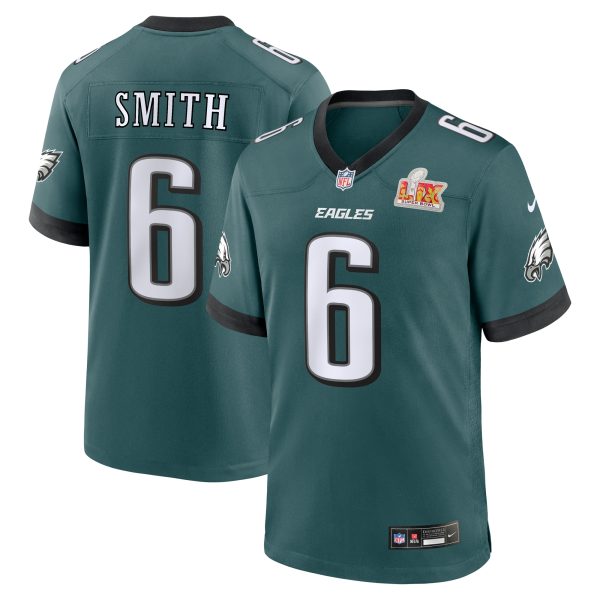 mens nike devonta smith midnight green philadelphia eagles super bowl lix game player jersey | NFL Jerseys & Hats Collection at Eagles Jerseys