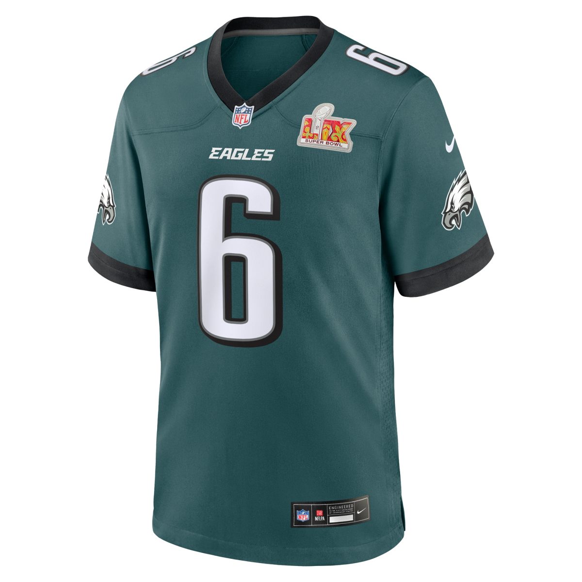 mens nike devonta smith midnight green philadelphia eagles super bowl lix game player jersey | NFL Jerseys & Hats Collection at Eagles Jerseys