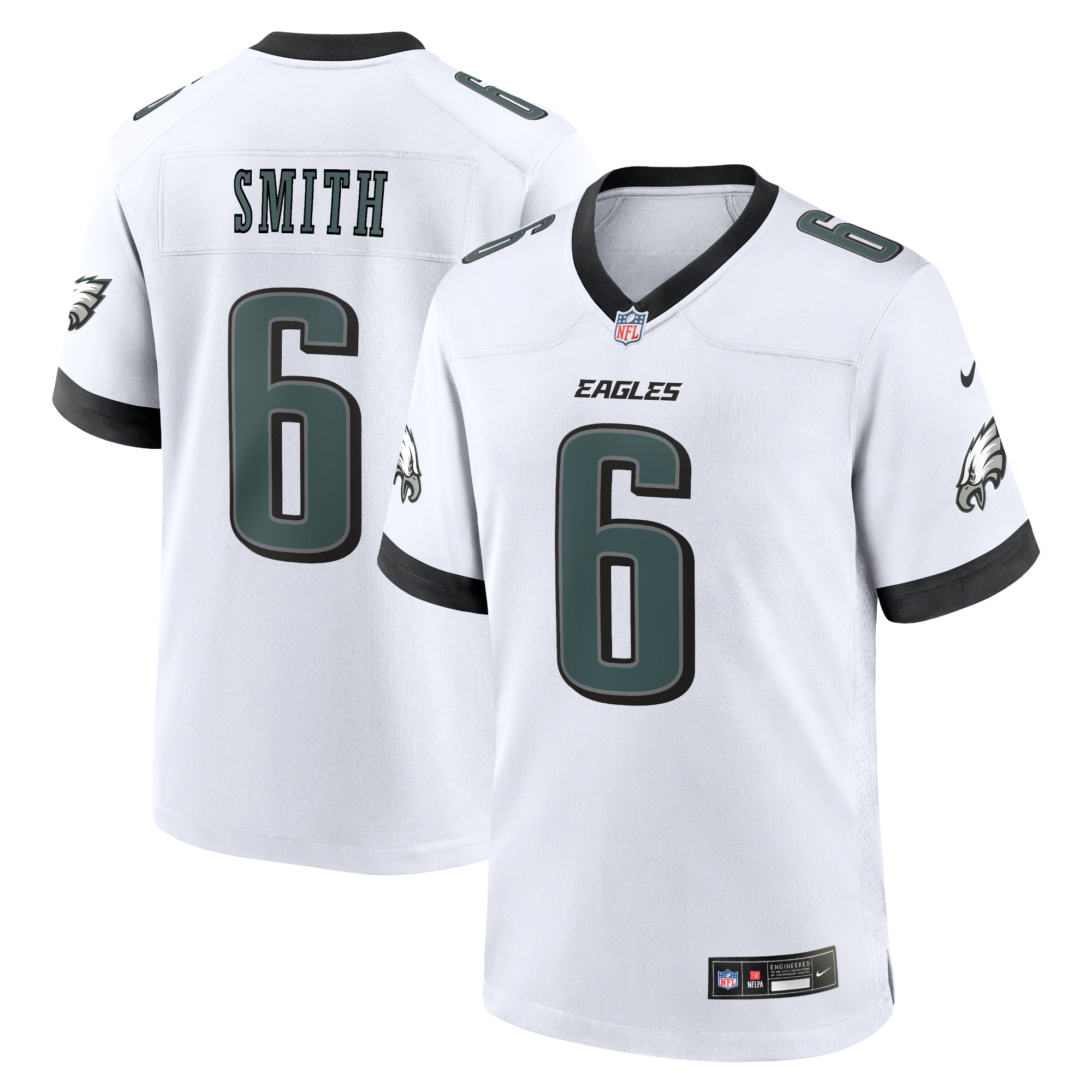 mens nike devonta smith white philadelphia eagles white game jersey | NFL Jerseys & Hats Collection at Eagles Jerseys