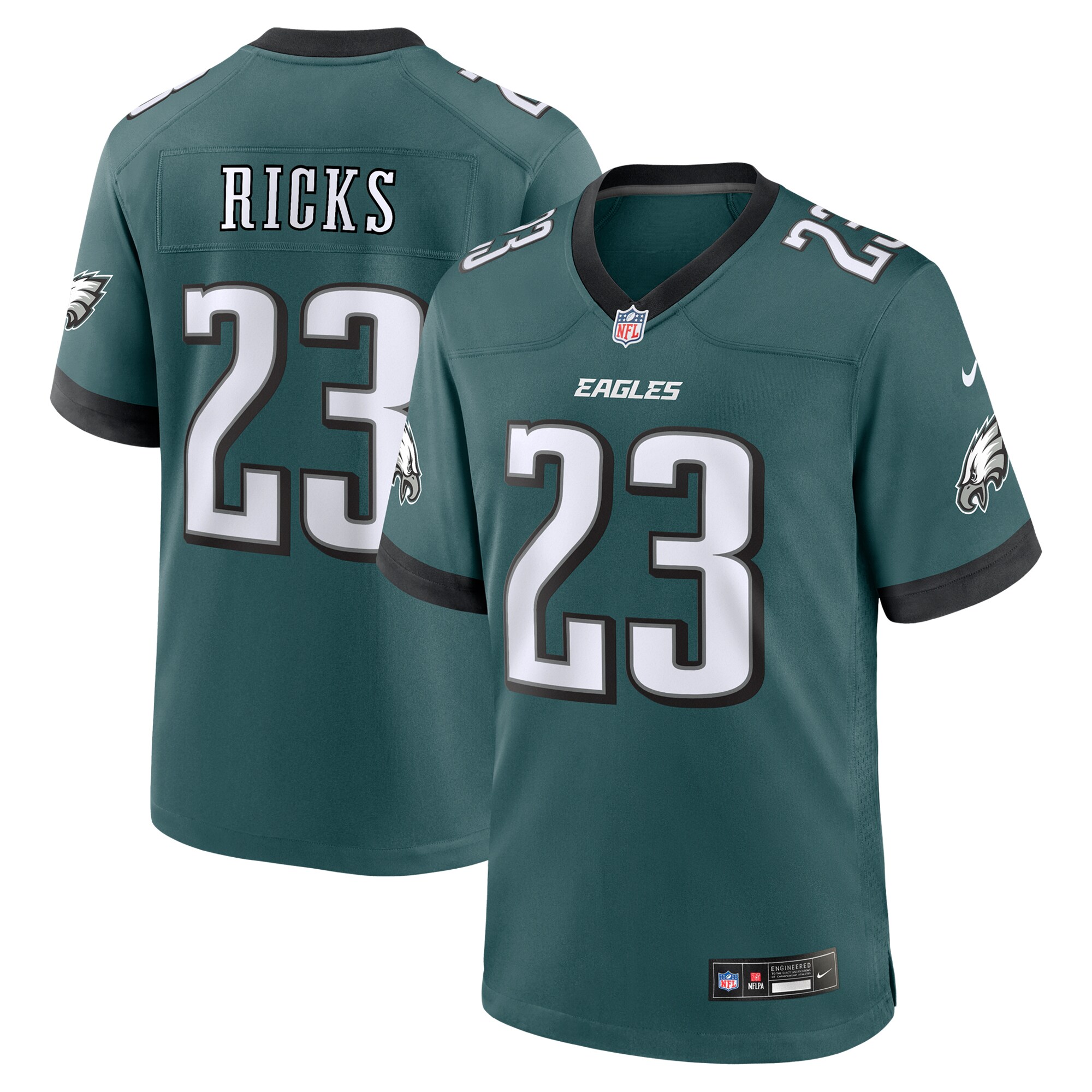 mens nike eli ricks midnight green philadelphia eagles team game jersey | NFL Jerseys & Hats Collection at Eagles Jerseys