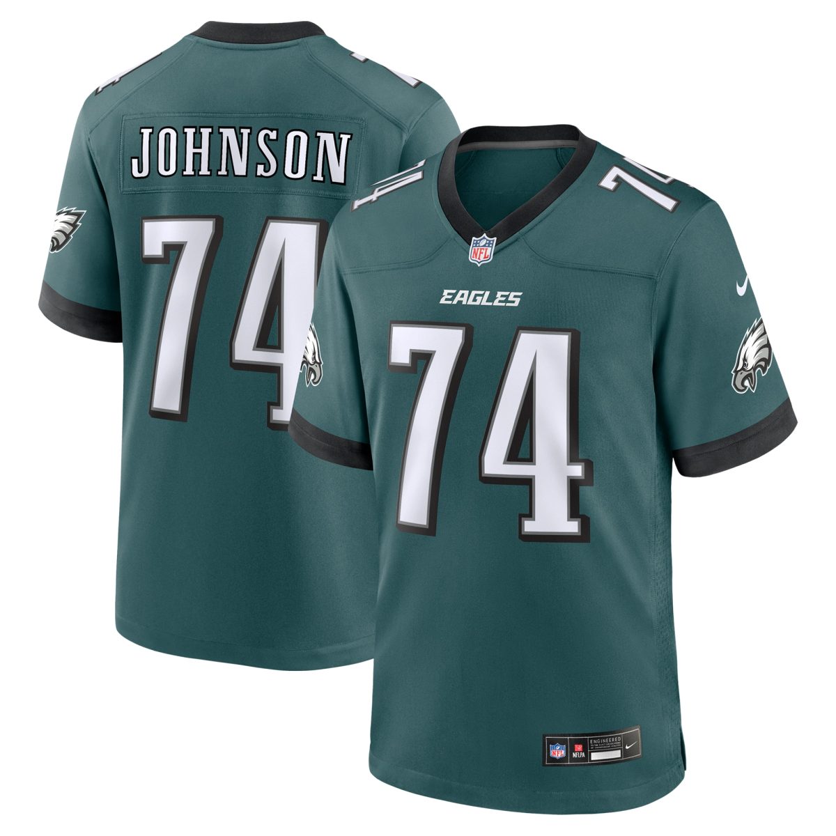 mens nike fred johnson midnight green philadelphia eagles team game jersey | NFL Jerseys & Hats Collection at Eagles Jerseys