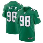 mens nike jalen carter kelly green philadelphia eagles alternate game jersey | NFL Jerseys & Hats Collection at Eagles Jerseys