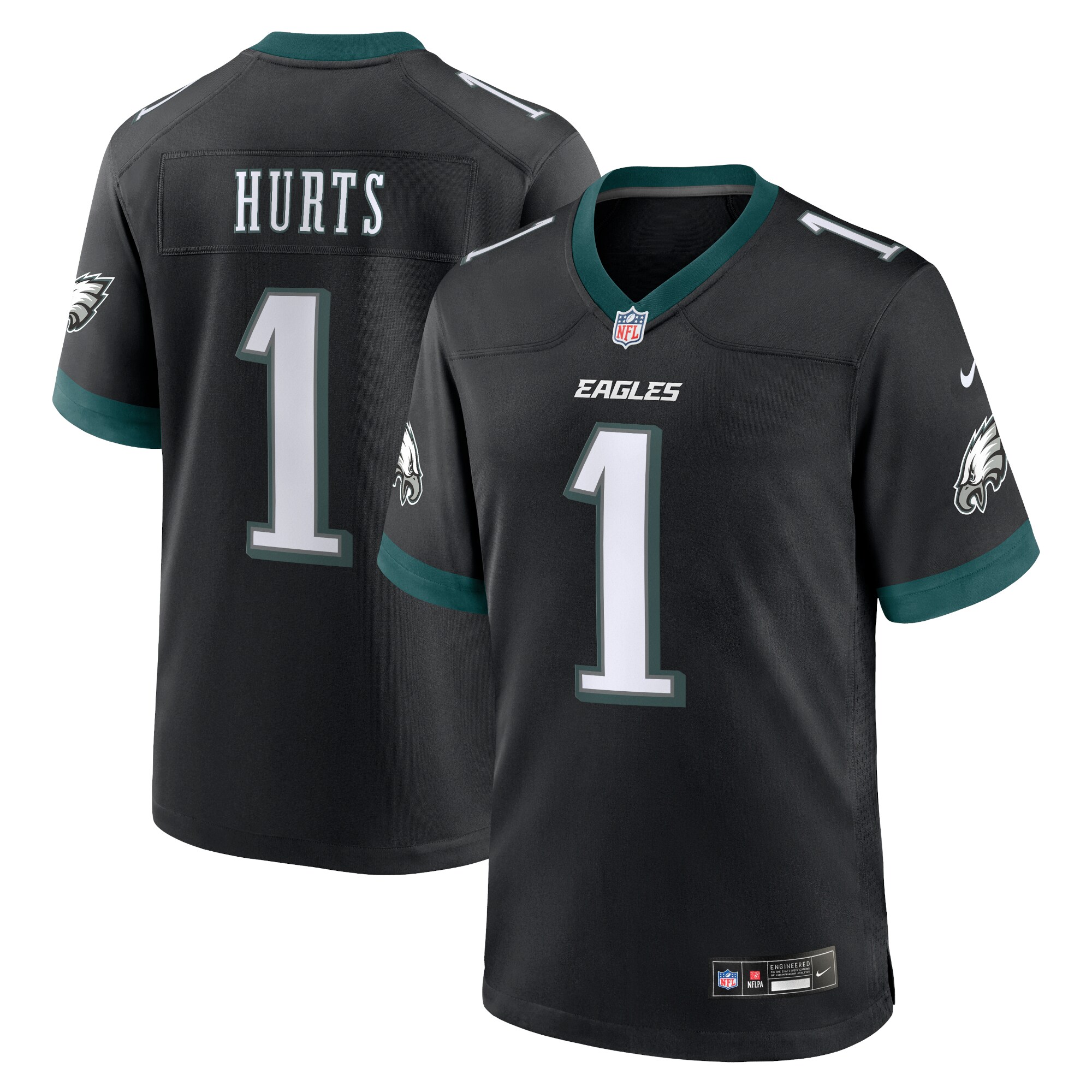 mens nike jalen hurts black philadelphia eagles alternate game jersey | NFL Jerseys & Hats Collection at Eagles Jerseys