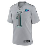 mens nike jalen hurts gray philadelphia eagles super bowl lvii patch atmosphere fashion game jersey | NFL Jerseys & Hats Collection at Eagles Jerseys