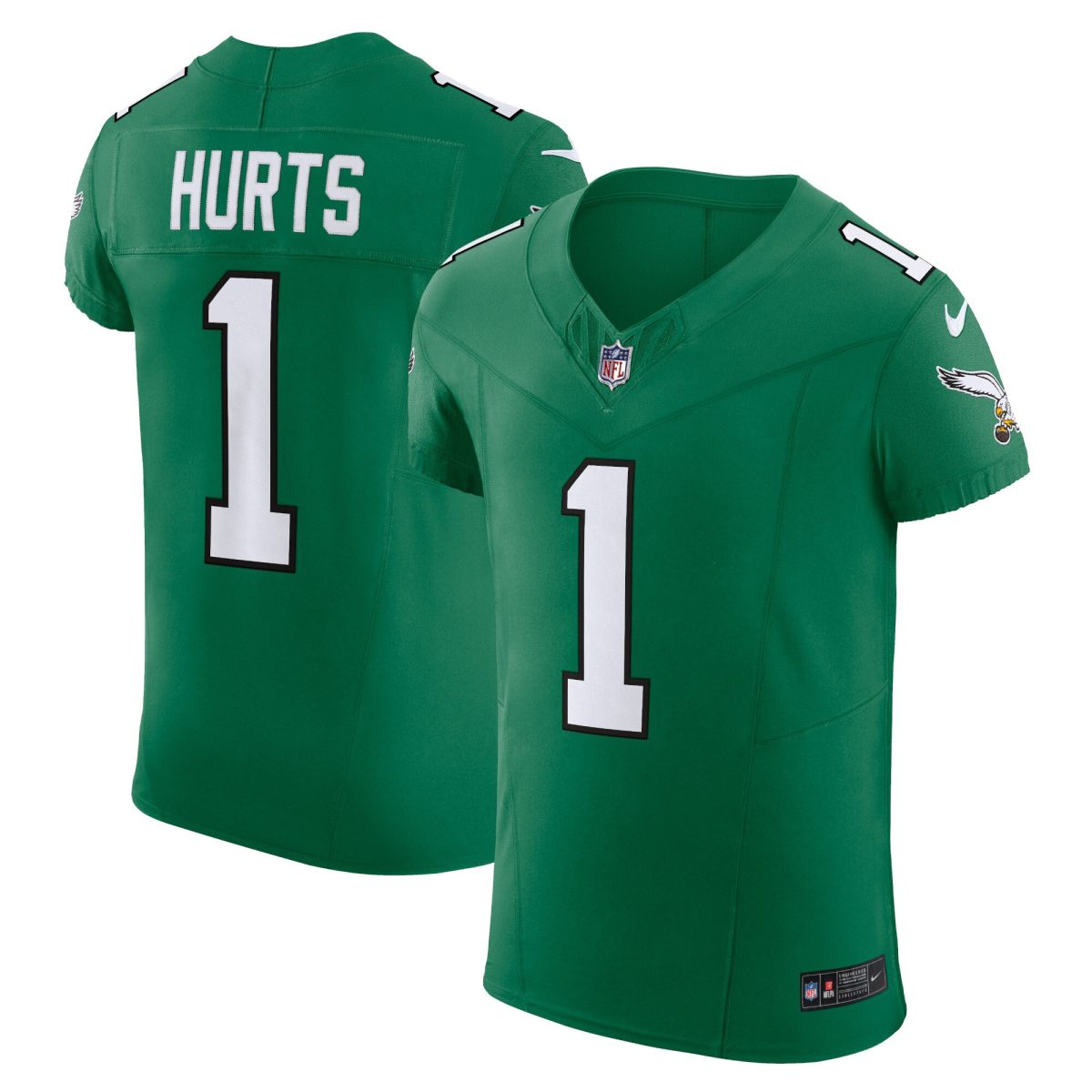 mens nike jalen hurts kelly green philadelphia eagles 2nd alternate vapor f.u.s.e. elite jersey | NFL Jerseys & Hats Collection at Eagles Jerseys