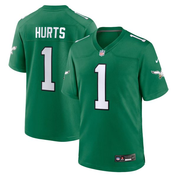 mens nike jalen hurts kelly green philadelphia eagles alternate game player jersey | NFL Jerseys & Hats Collection at Eagles Jerseys