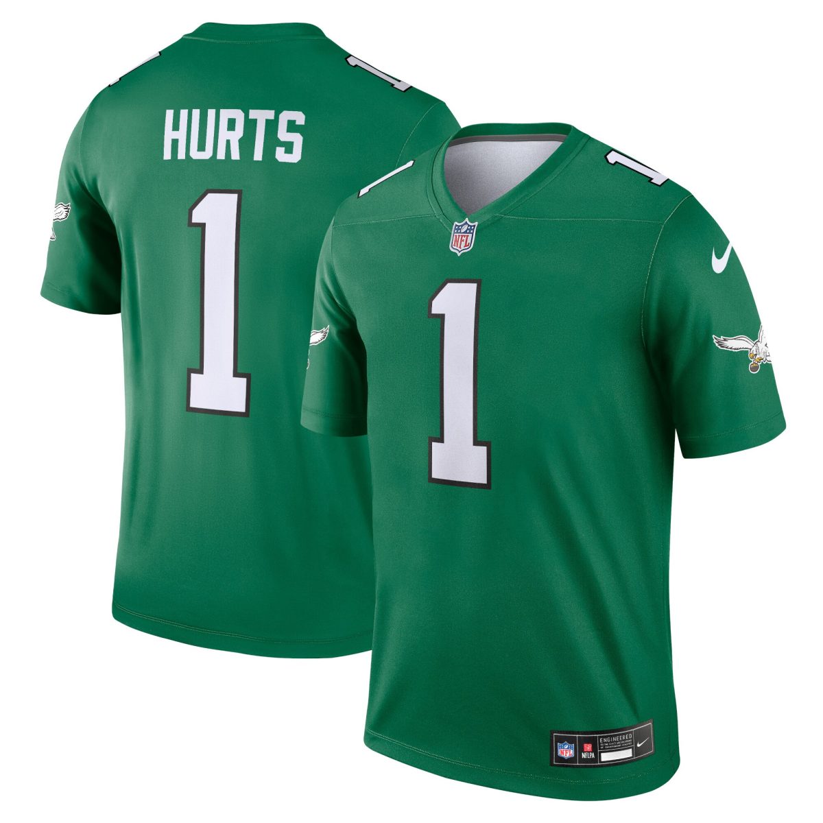 mens nike jalen hurts kelly green philadelphia eagles alternate legend player performance top | NFL Jerseys & Hats Collection at Eagles Jerseys