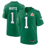 mens nike jalen hurts kelly green philadelphia eagles super bowl lix 2nd alternate game jersey | NFL Jerseys & Hats Collection at Eagles Jerseys