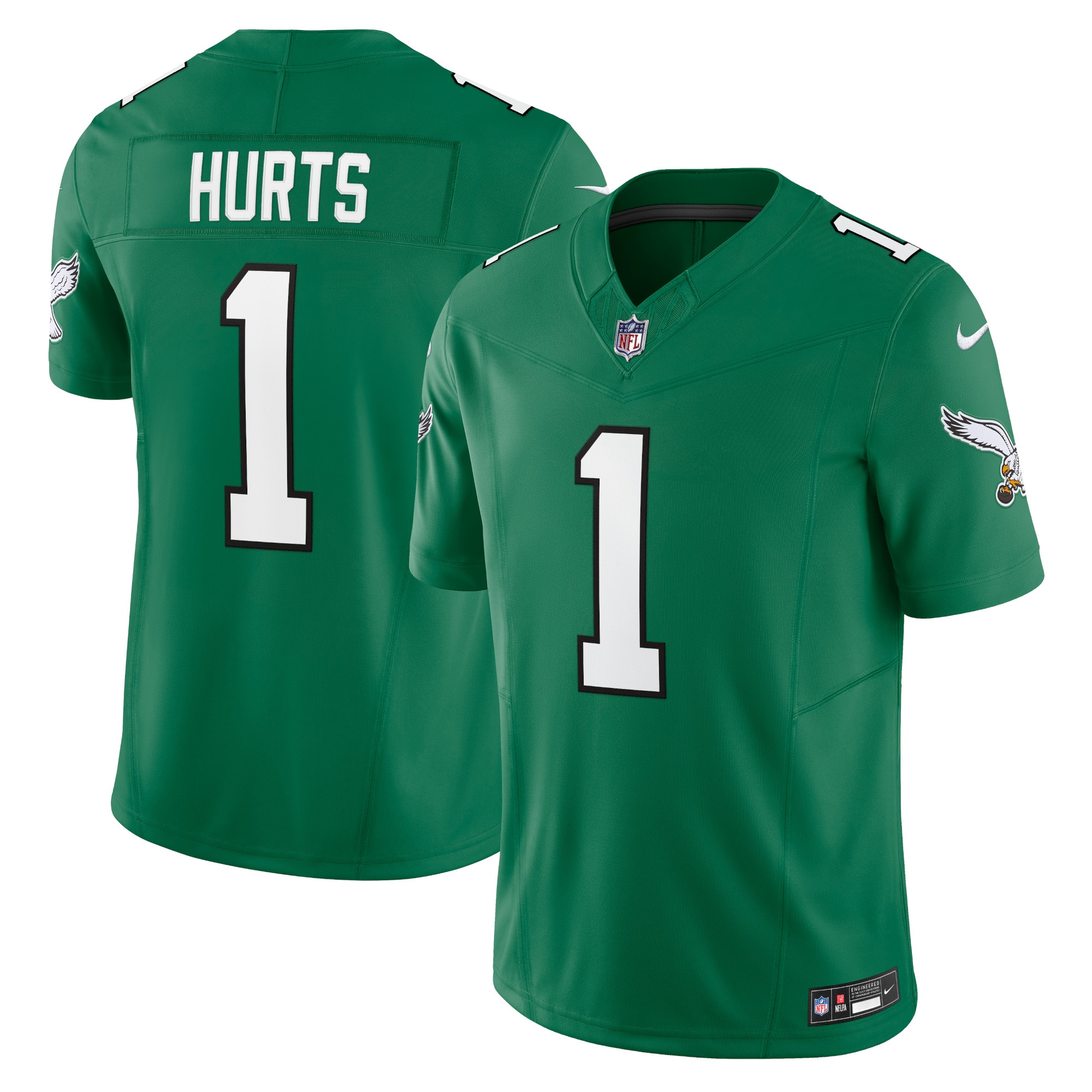 mens nike jalen hurts kelly green philadelphia eagles vapor f.u.s.e. limited jersey | NFL Jerseys & Hats Collection at Eagles Jerseys