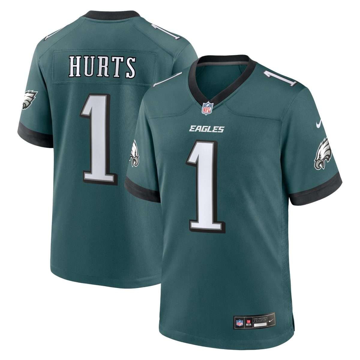 mens nike jalen hurts midnight green philadelphia eagles team game jersey | NFL Jerseys & Hats Collection at Eagles Jerseys
