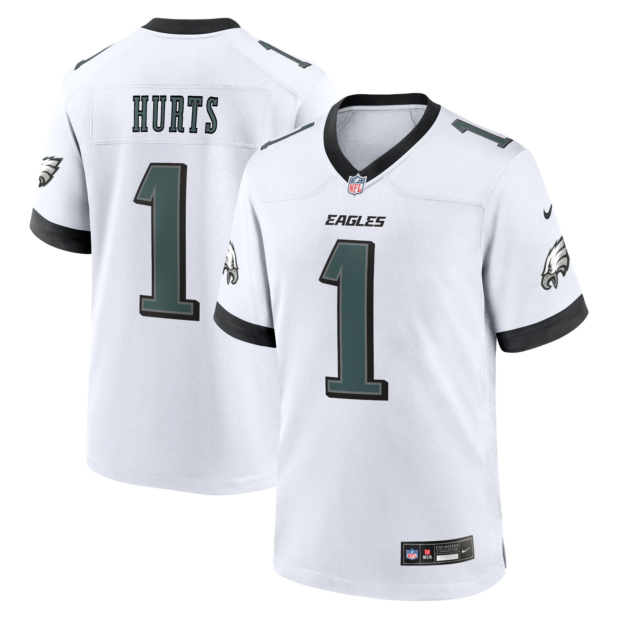 mens nike jalen hurts white philadelphia eagles white game jersey | NFL Jerseys & Hats Collection at Eagles Jerseys