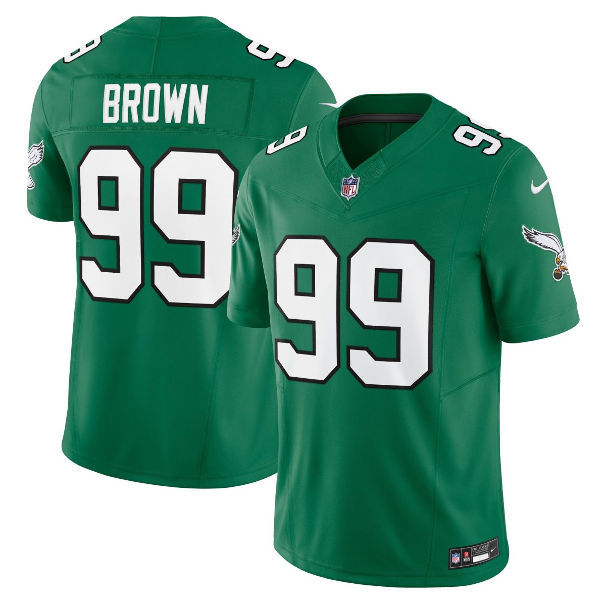 mens nike jerome brown kelly green philadelphia eagles alternate vapor f.u.s.e. limited jersey | NFL Jerseys & Hats Collection at Eagles Jerseys