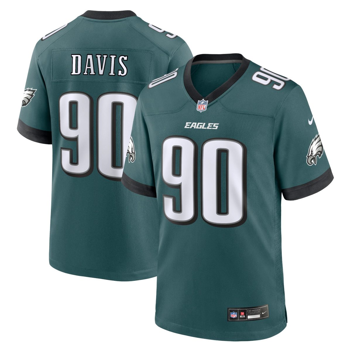 mens nike jordan davis midnight green philadelphia eagles team game jersey | NFL Jerseys & Hats Collection at Eagles Jerseys