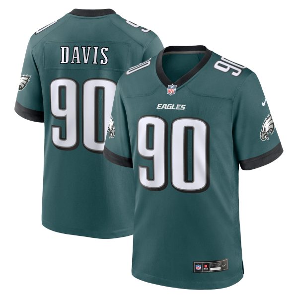 mens nike jordan davis midnight green philadelphia eagles team game jersey | NFL Jerseys & Hats Collection at Eagles Jerseys