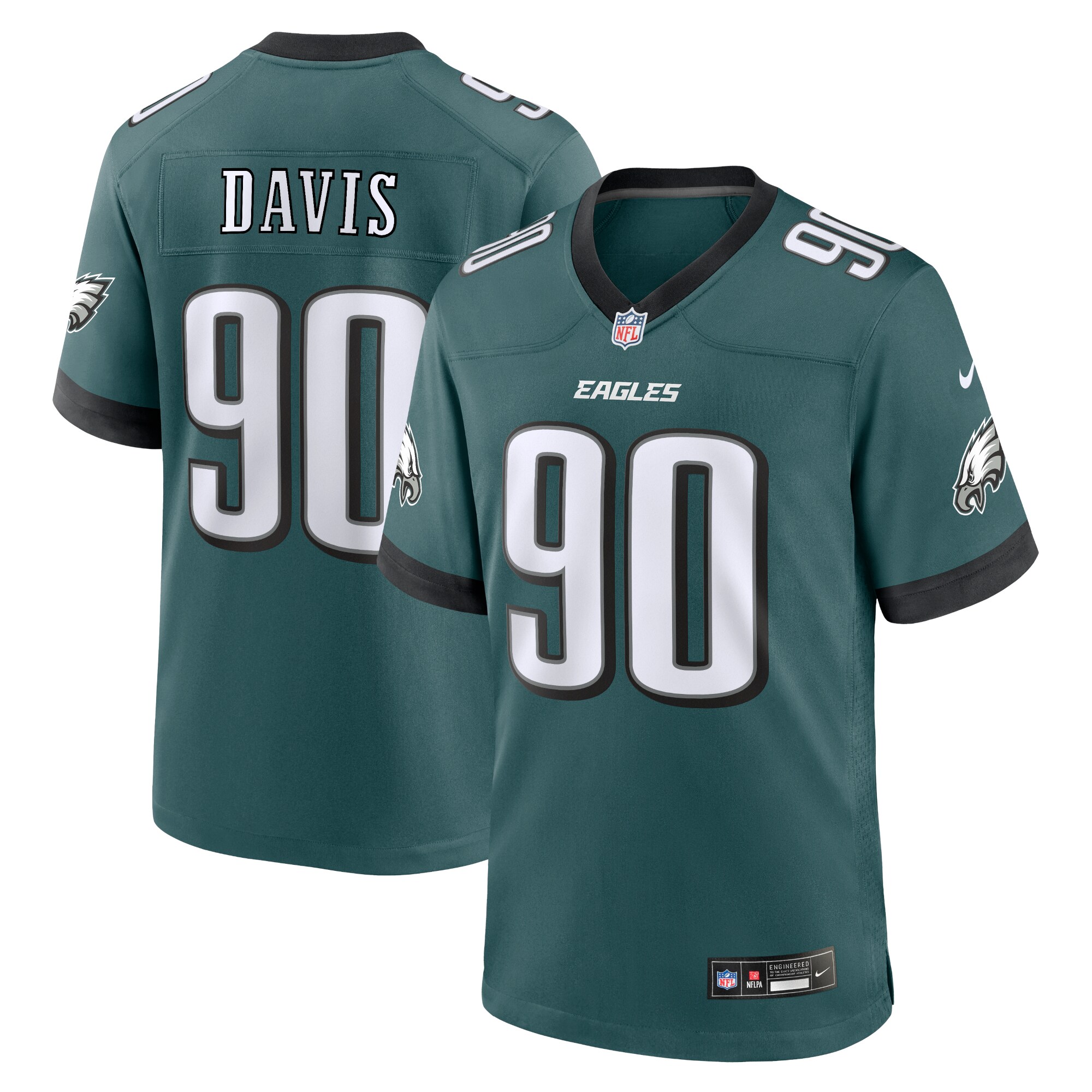 mens nike jordan davis midnight green philadelphia eagles team game jersey | NFL Jerseys & Hats Collection at Eagles Jerseys
