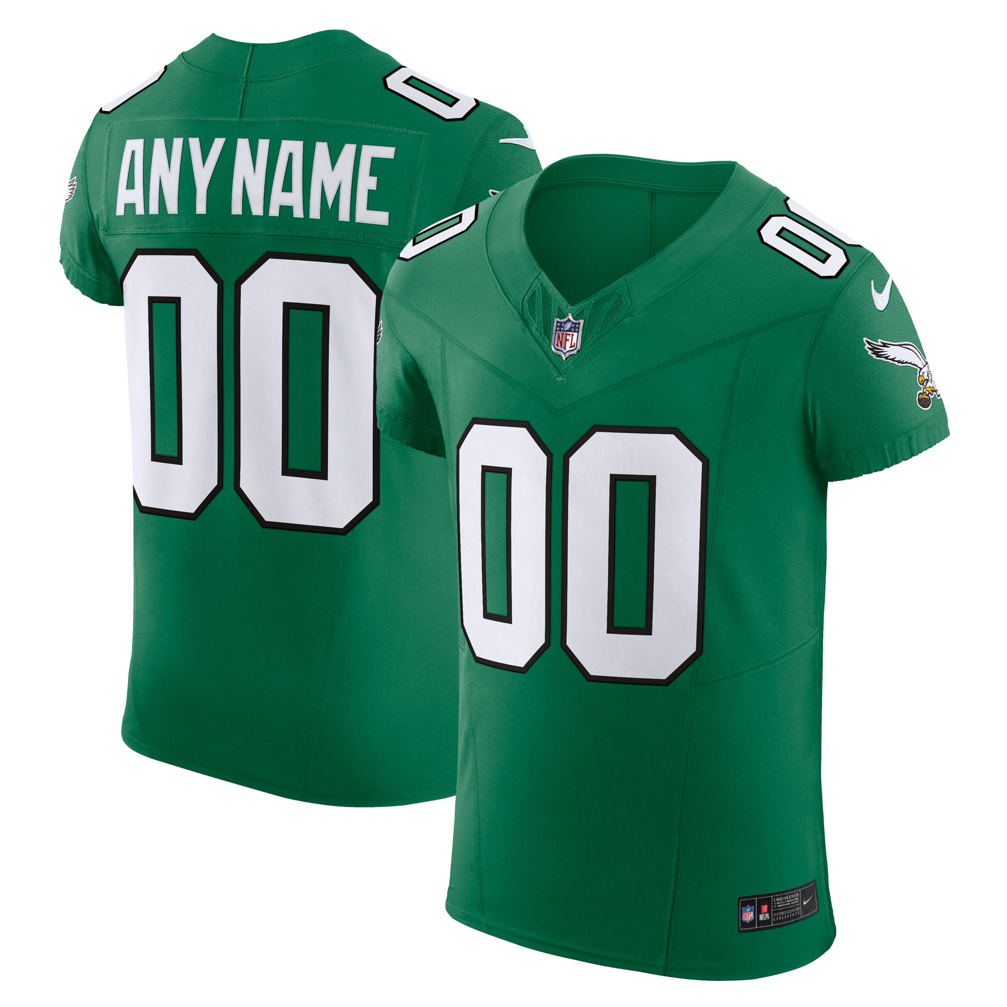 mens nike kelly green philadelphia eagles 2nd alternate vapor f.u.s.e. elite custom jersey | NFL Jerseys & Hats Collection at Eagles Jerseys