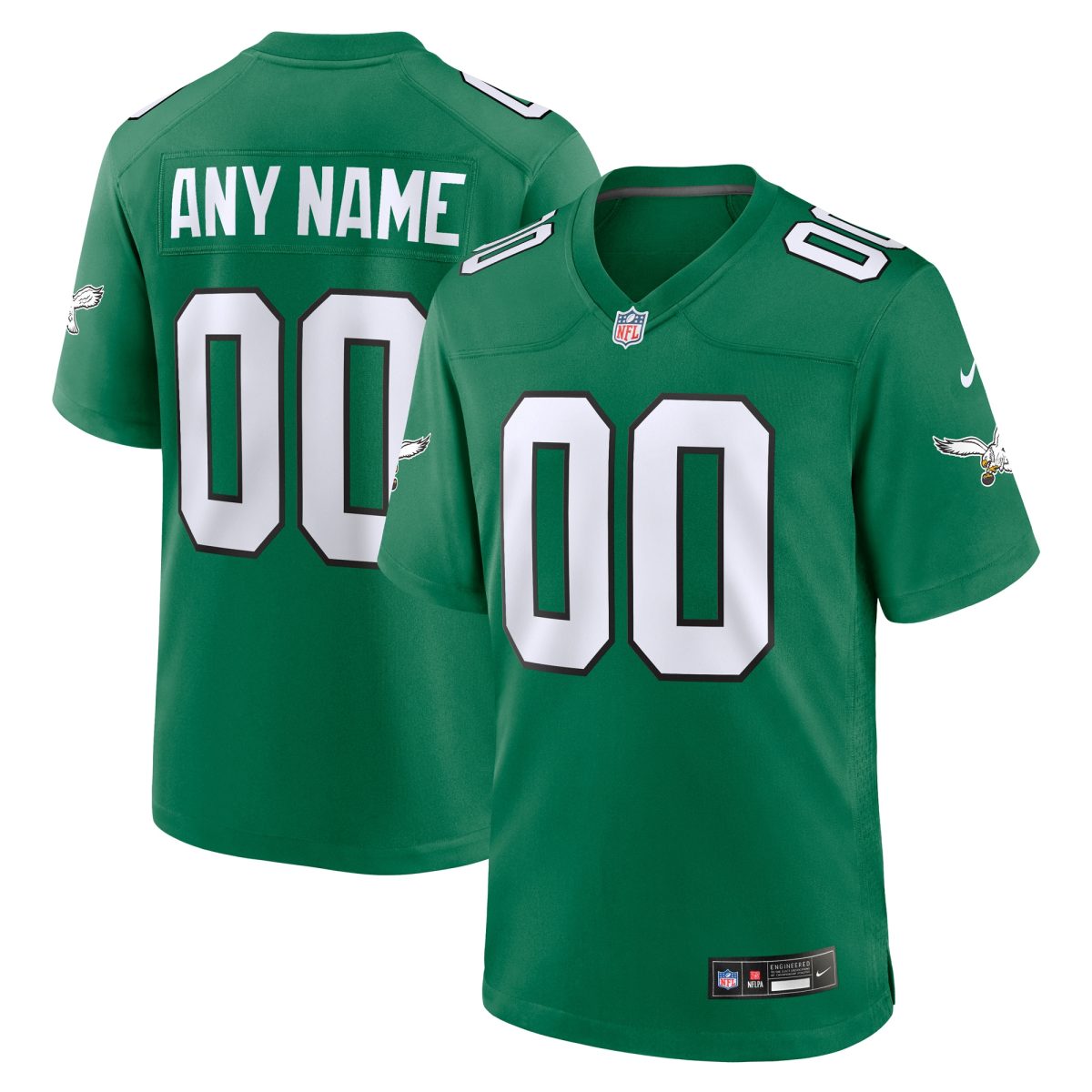 mens nike kelly green philadelphia eagles alternate custom game jersey | NFL Jerseys & Hats Collection at Eagles Jerseys