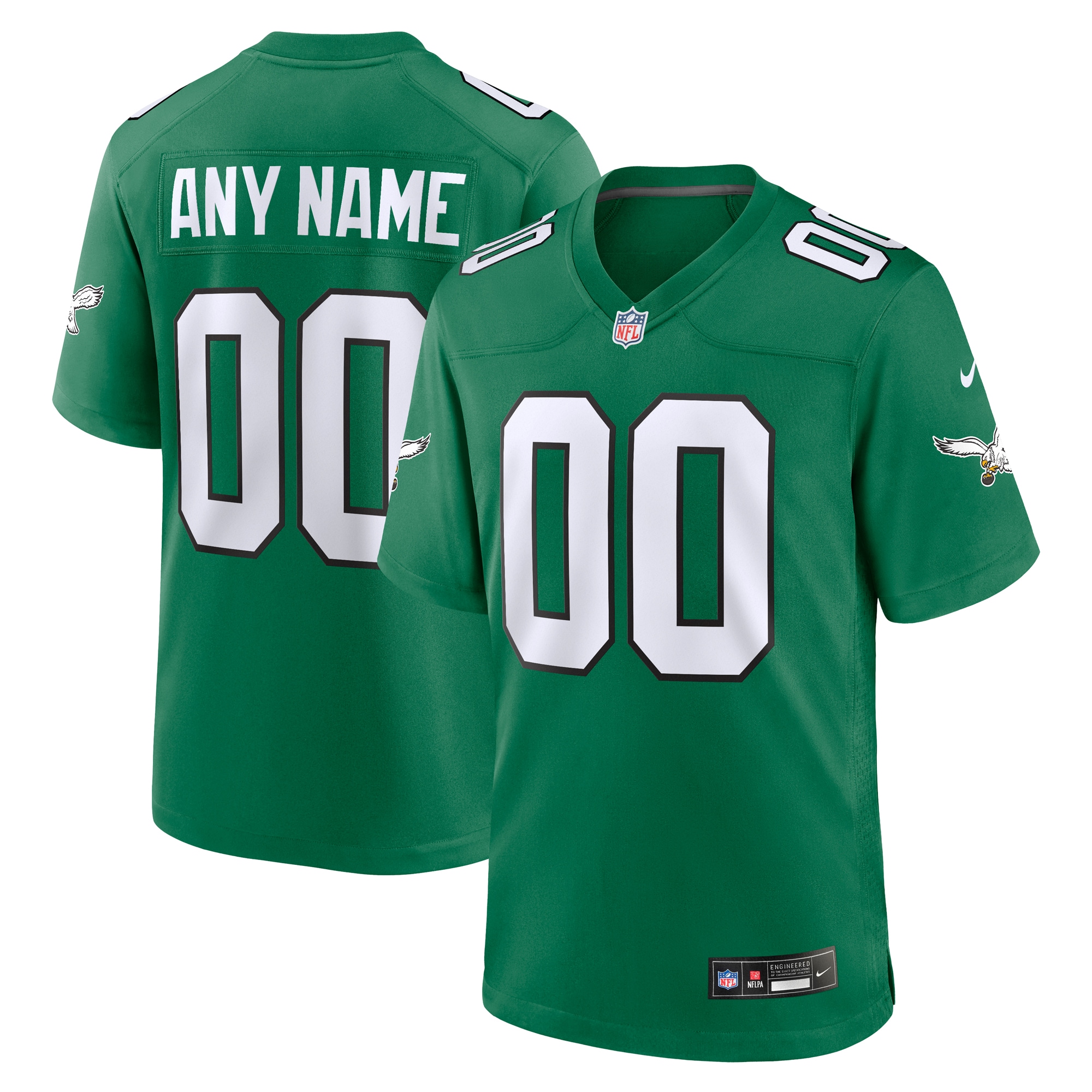 mens nike kelly green philadelphia eagles alternate custom game jersey | NFL Jerseys & Hats Collection at Eagles Jerseys
