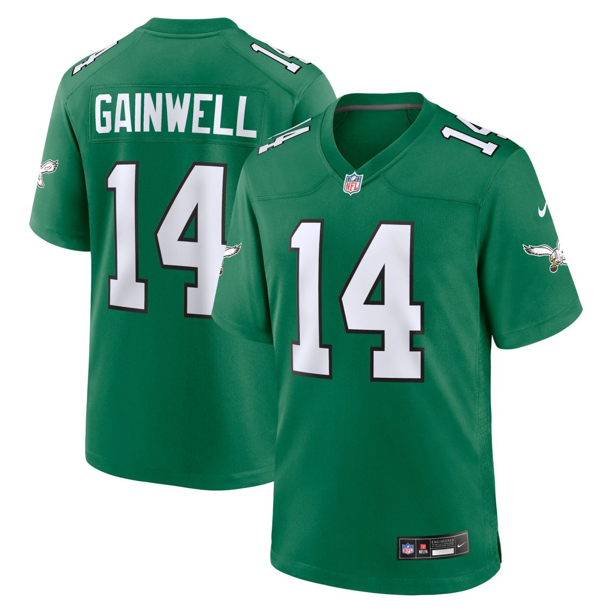 mens nike kenneth gainwell kelly green philadelphia eagles alternate game jersey | NFL Jerseys & Hats Collection at Eagles Jerseys