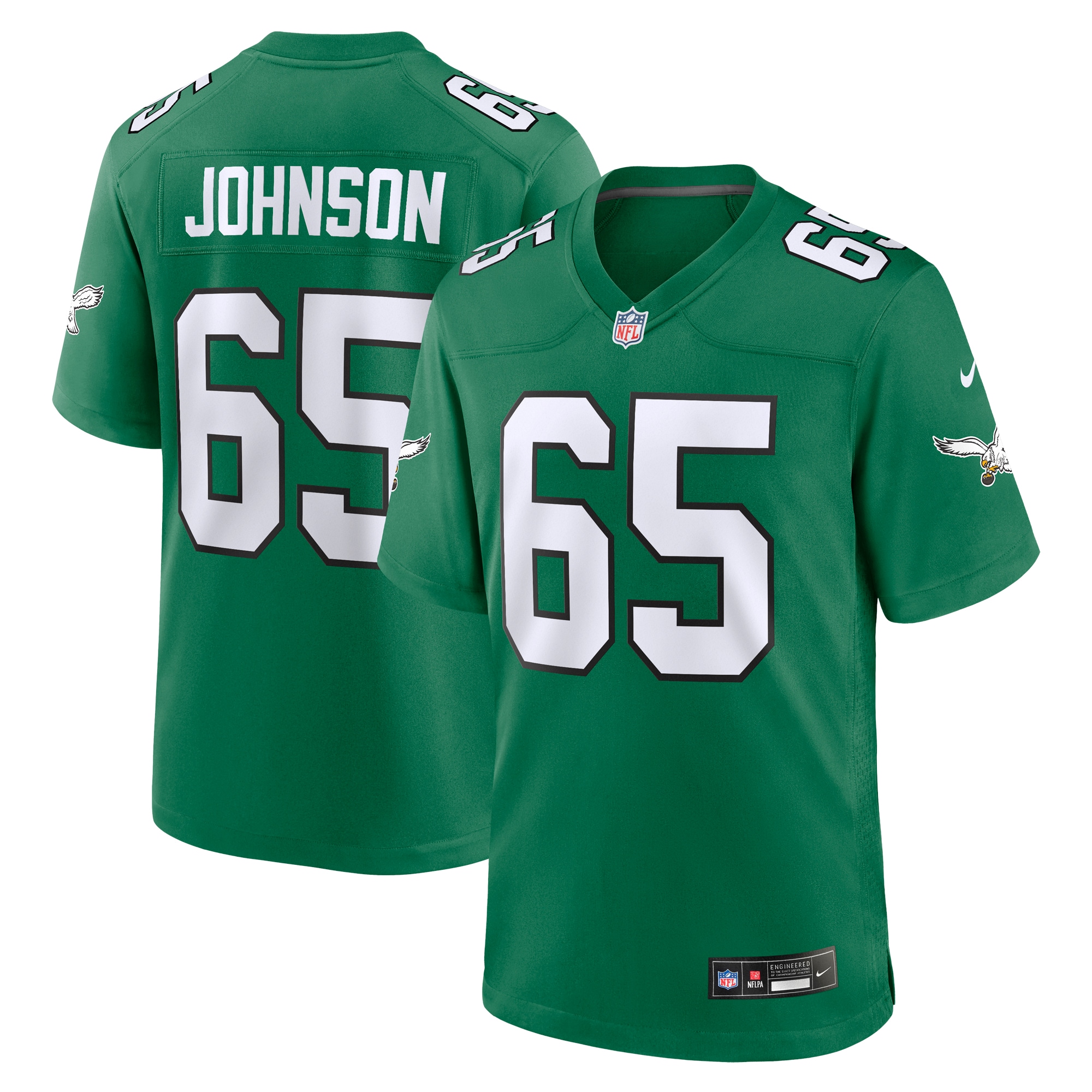 mens nike lane johnson kelly green philadelphia eagles alternate game jersey | NFL Jerseys & Hats Collection at Eagles Jerseys