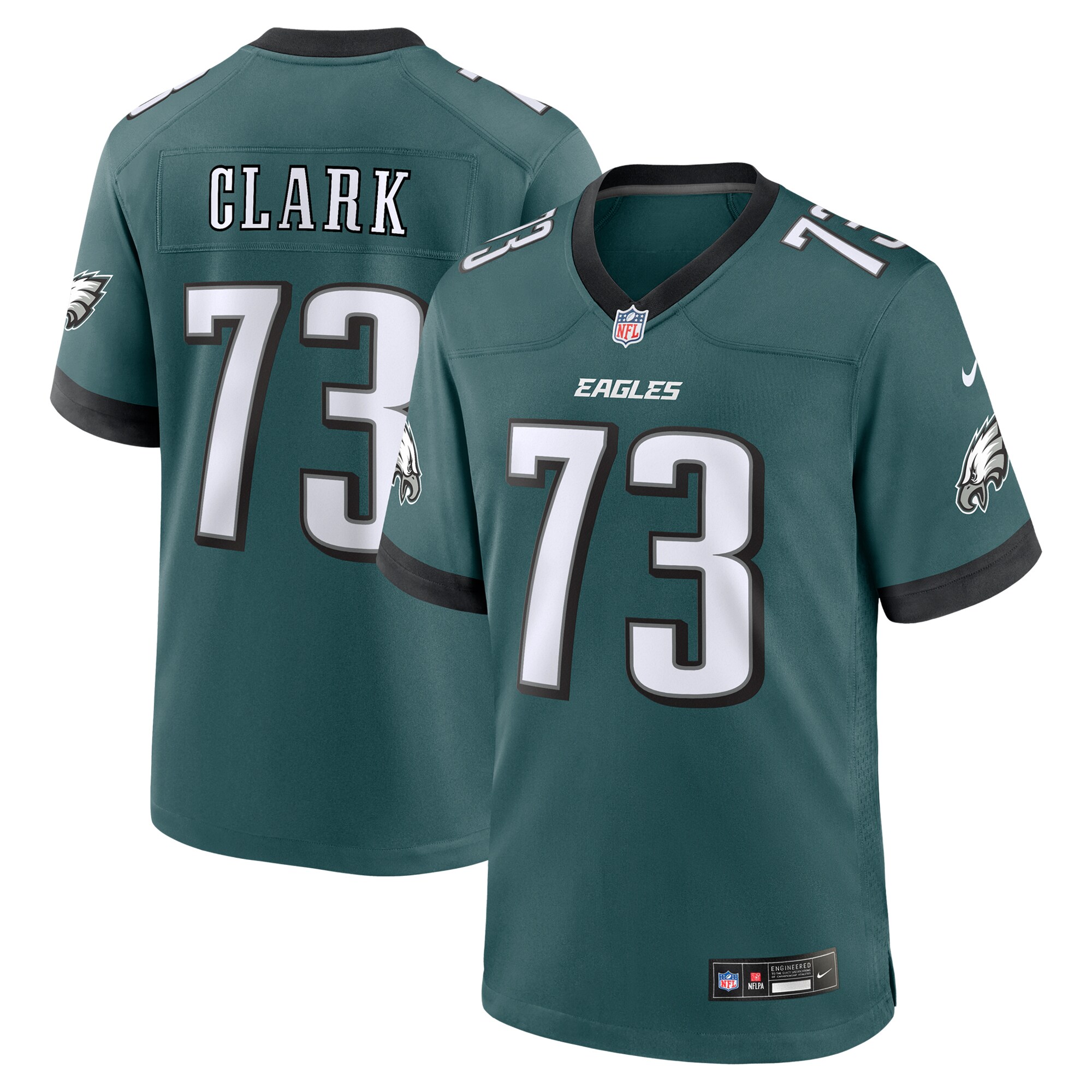 mens nike leraven clark midnight green philadelphia eagles team game jersey | NFL Jerseys & Hats Collection at Eagles Jerseys