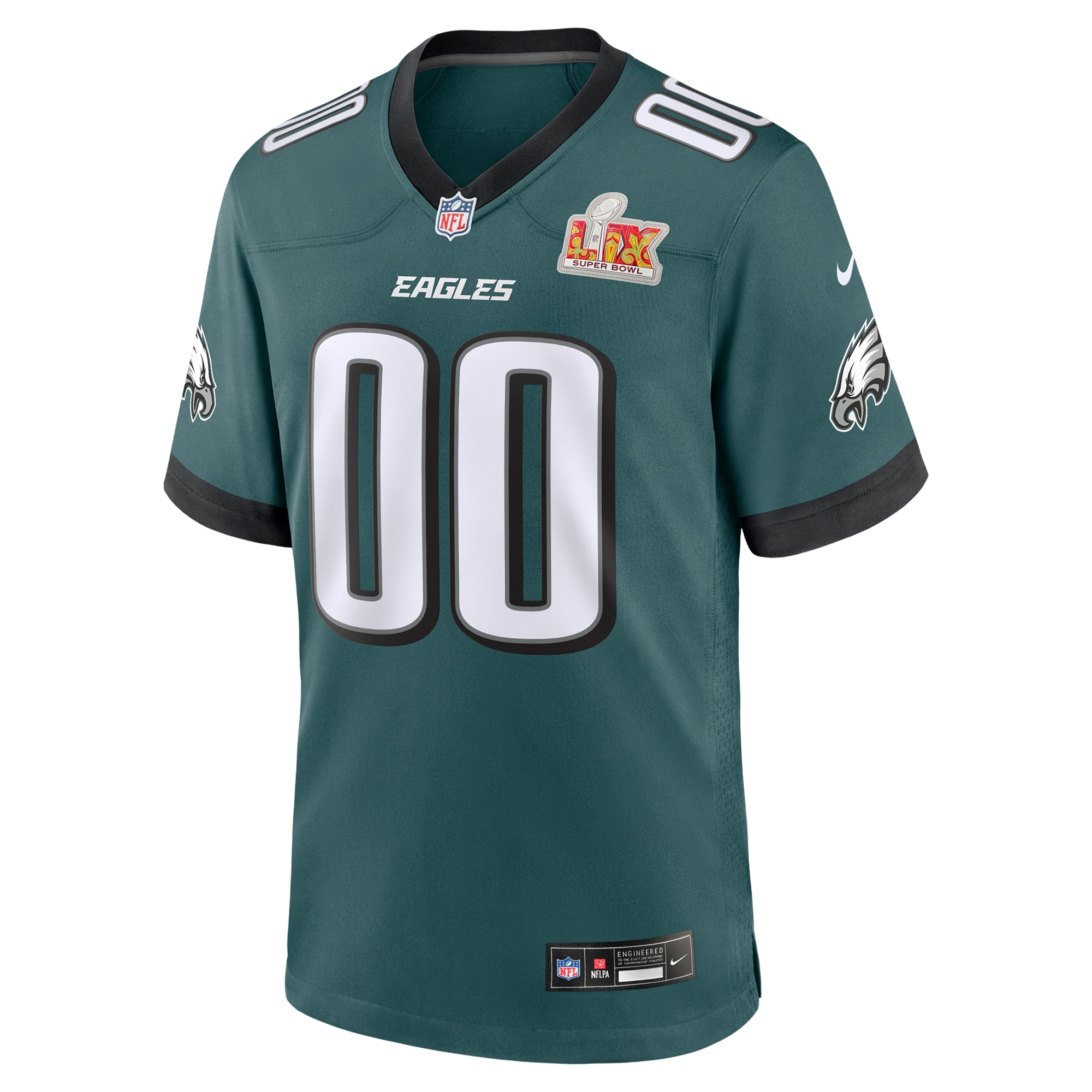 mens nike midnight green philadelphia eagles super bowl lix custom game jersey | NFL Jerseys & Hats Collection at Eagles Jerseys
