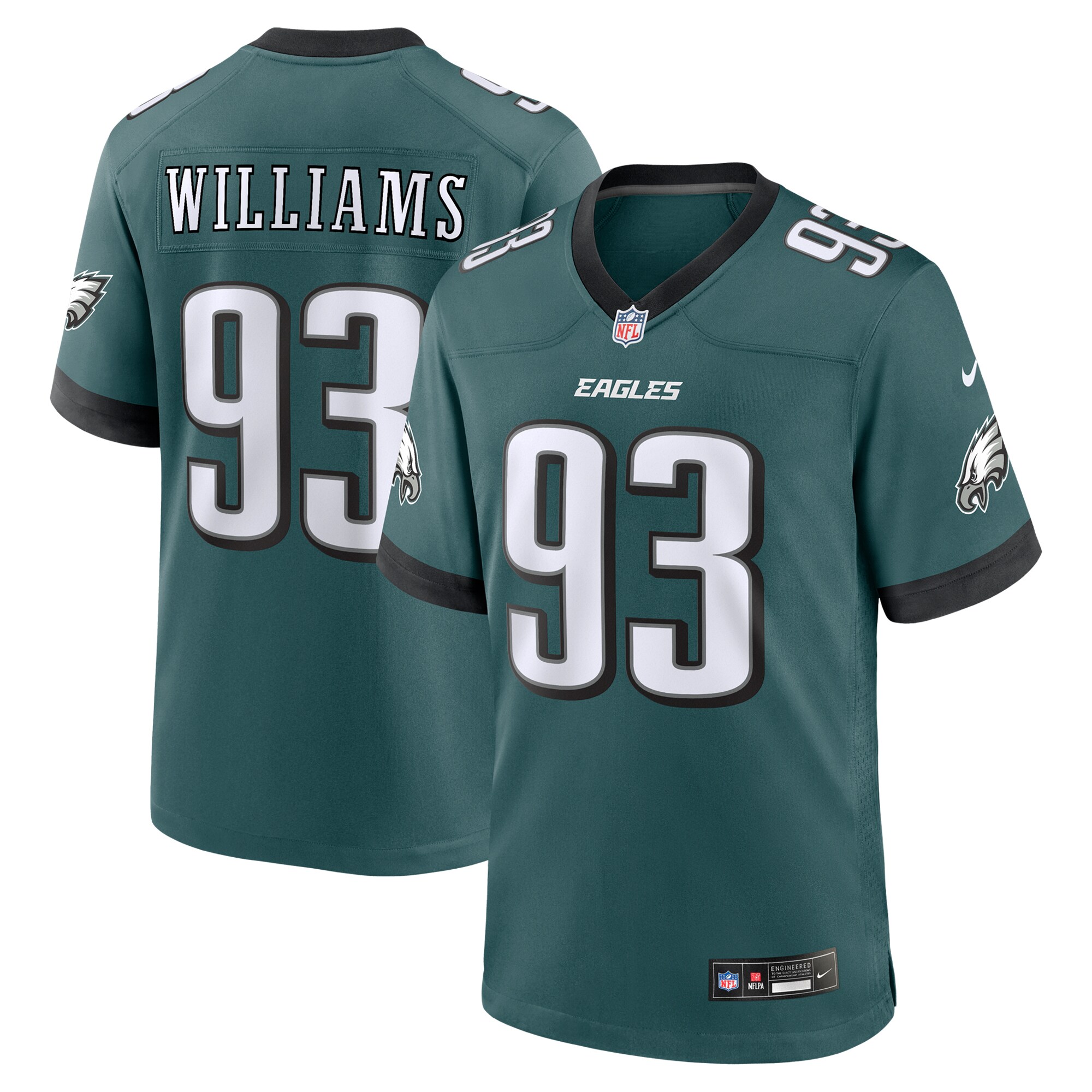 mens nike milton williams midnight green philadelphia eagles team game jersey | NFL Jerseys & Hats Collection at Eagles Jerseys