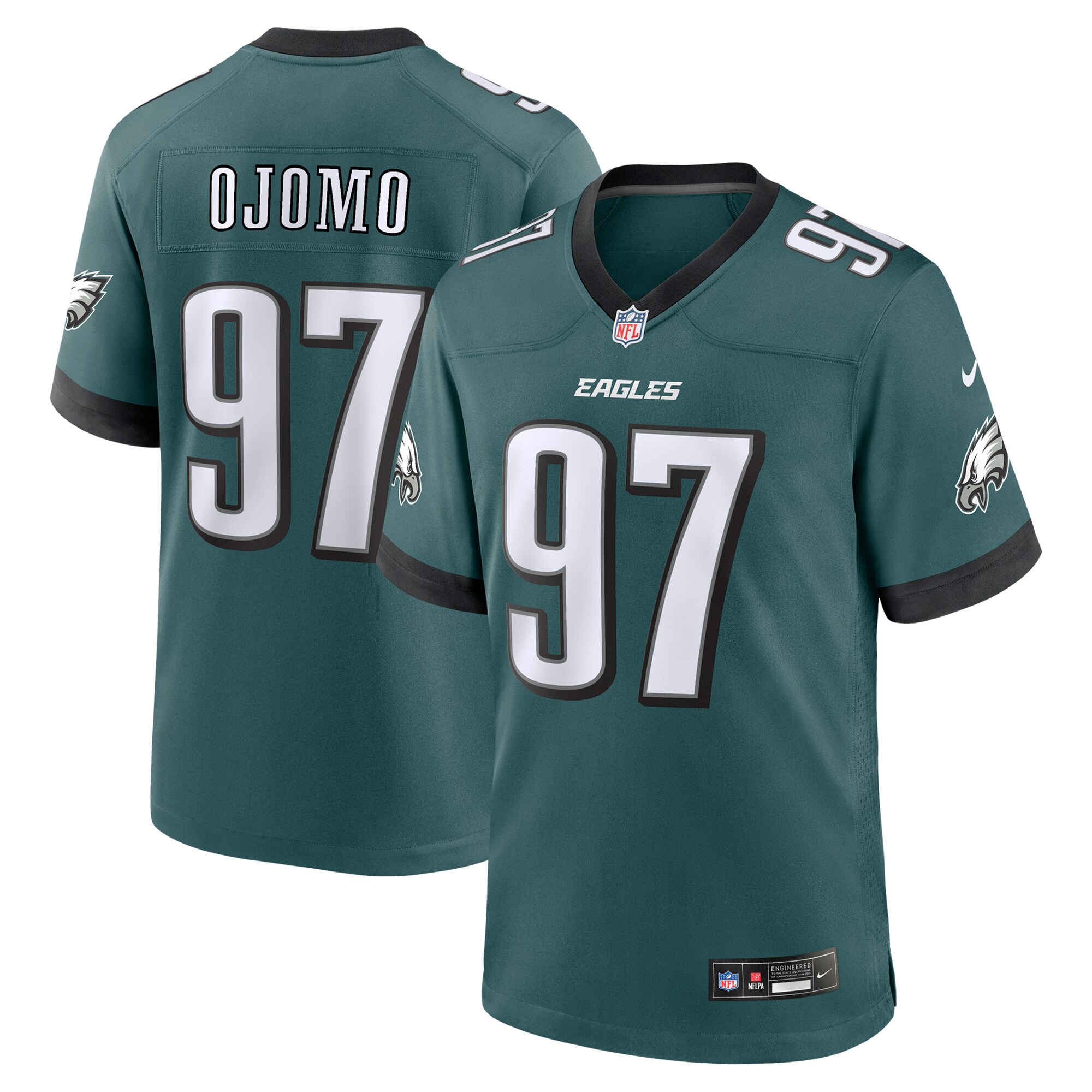 mens nike moro ojomo midnight green philadelphia eagles team game jersey | NFL Jerseys & Hats Collection at Eagles Jerseys