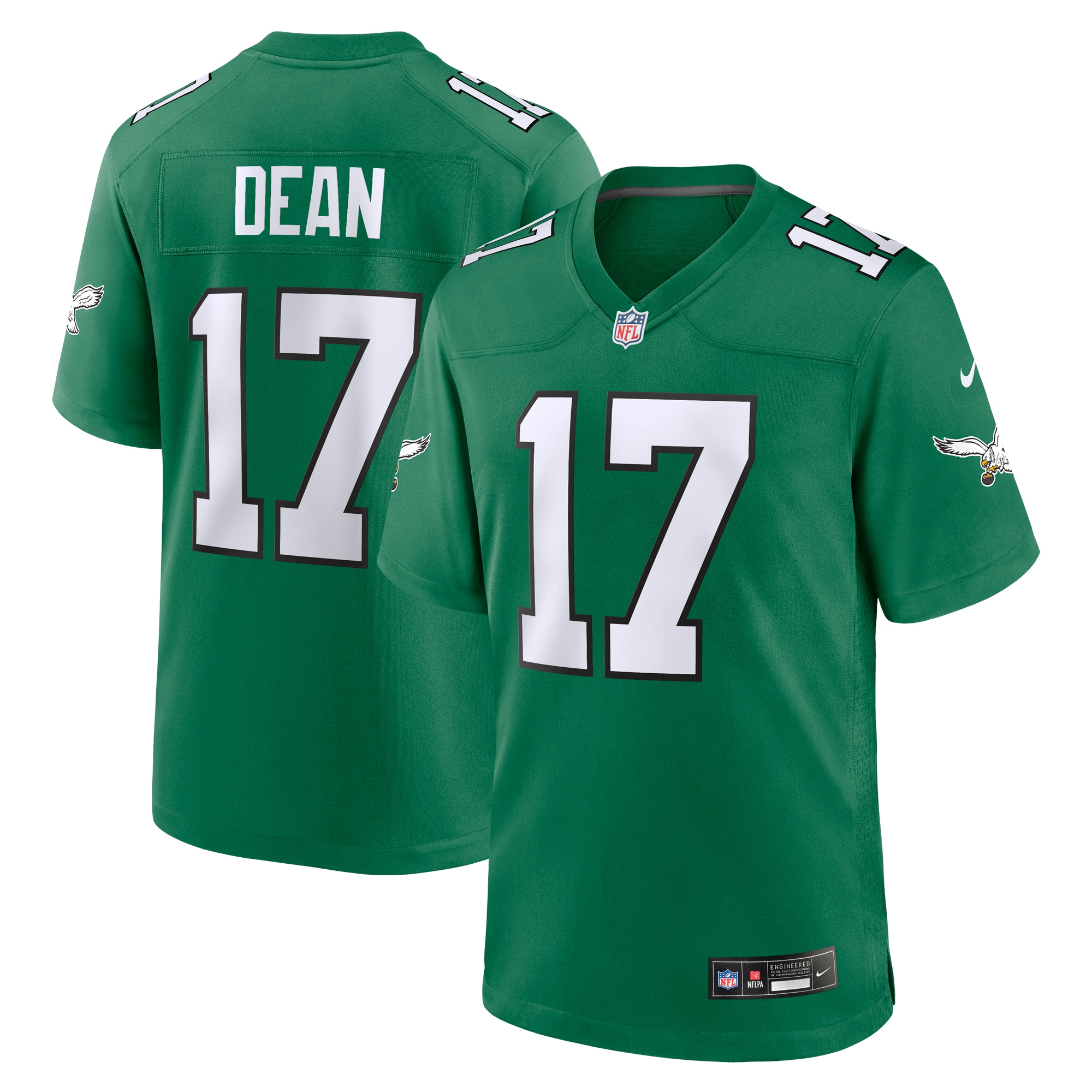 mens nike nakobe dean kelly green philadelphia eagles alternate game jersey | NFL Jerseys & Hats Collection at Eagles Jerseys