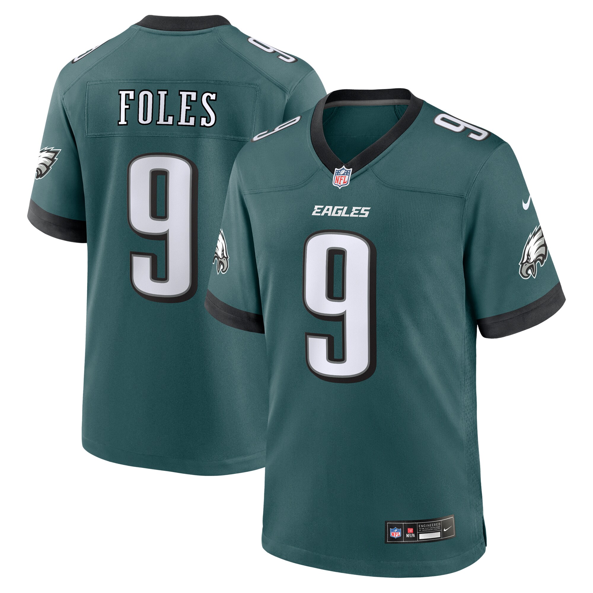 mens nike nick foles midnight green philadelphia eagles team retired player game jersey | NFL Jerseys & Hats Collection at Eagles Jerseys
