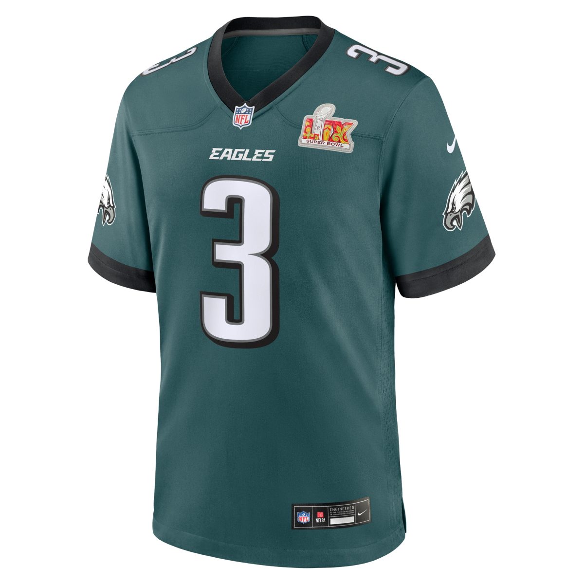 mens nike nolan smith midnight green philadelphia eagles super bowl lix game player jersey | NFL Jerseys & Hats Collection at Eagles Jerseys