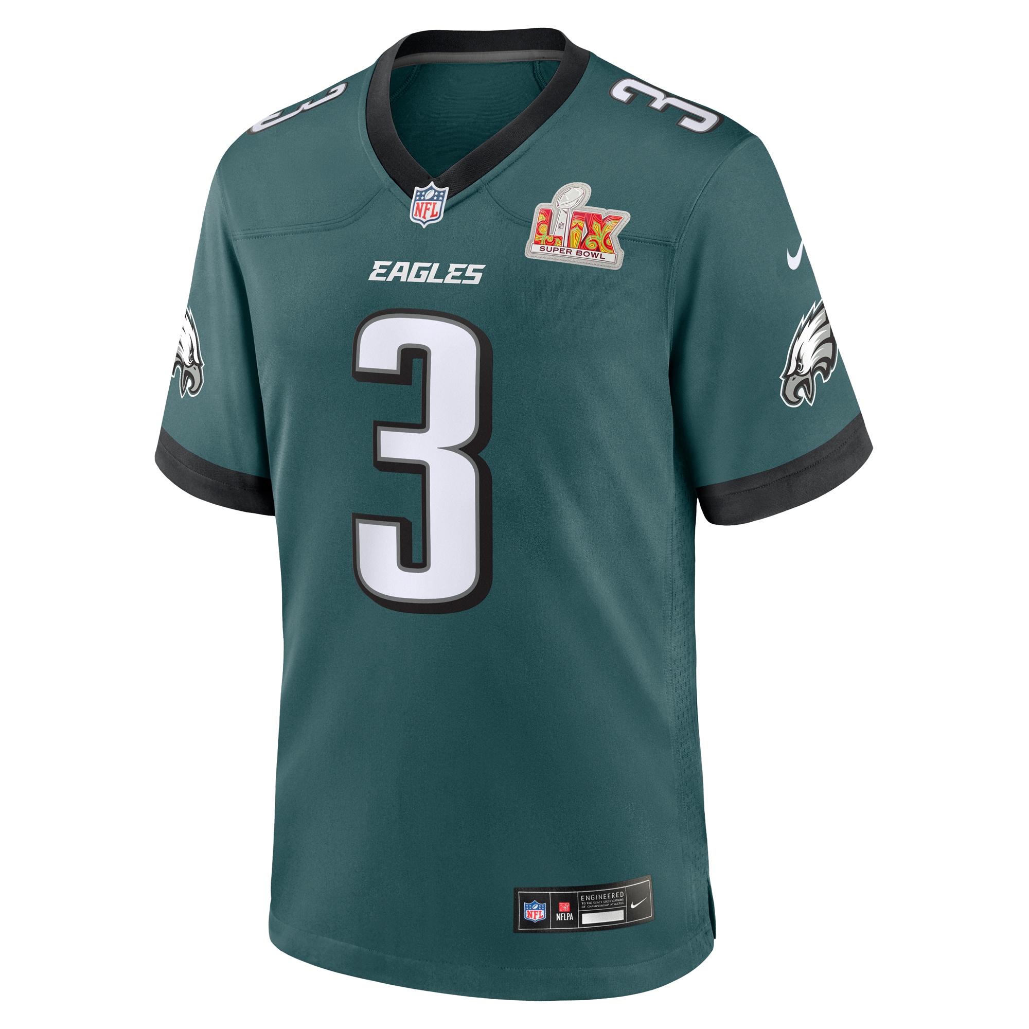 mens nike nolan smith midnight green philadelphia eagles super bowl lix game player jersey | NFL Jerseys & Hats Collection at Eagles Jerseys