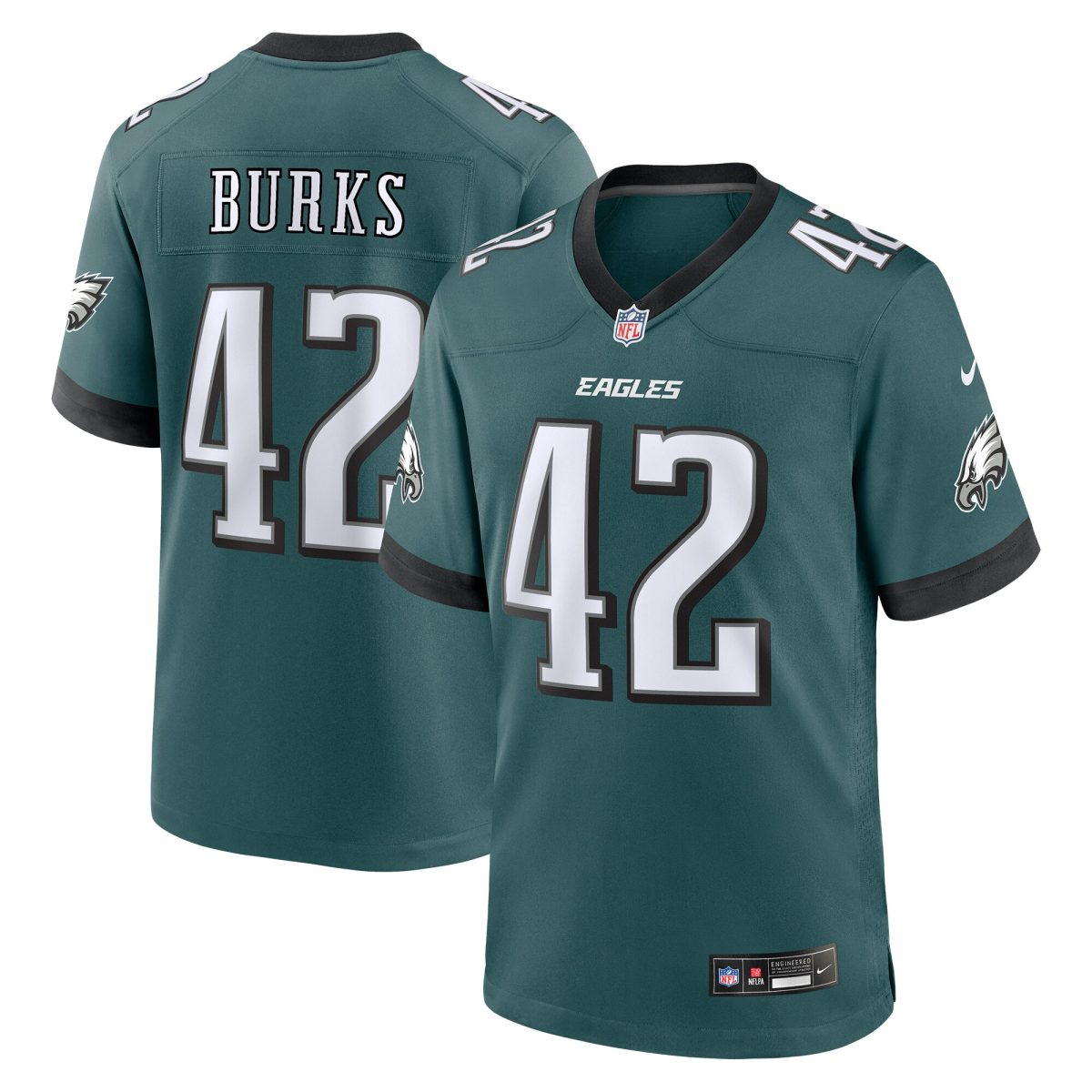 mens nike oren burks midnight green philadelphia eagles game jersey | NFL Jerseys & Hats Collection at Eagles Jerseys