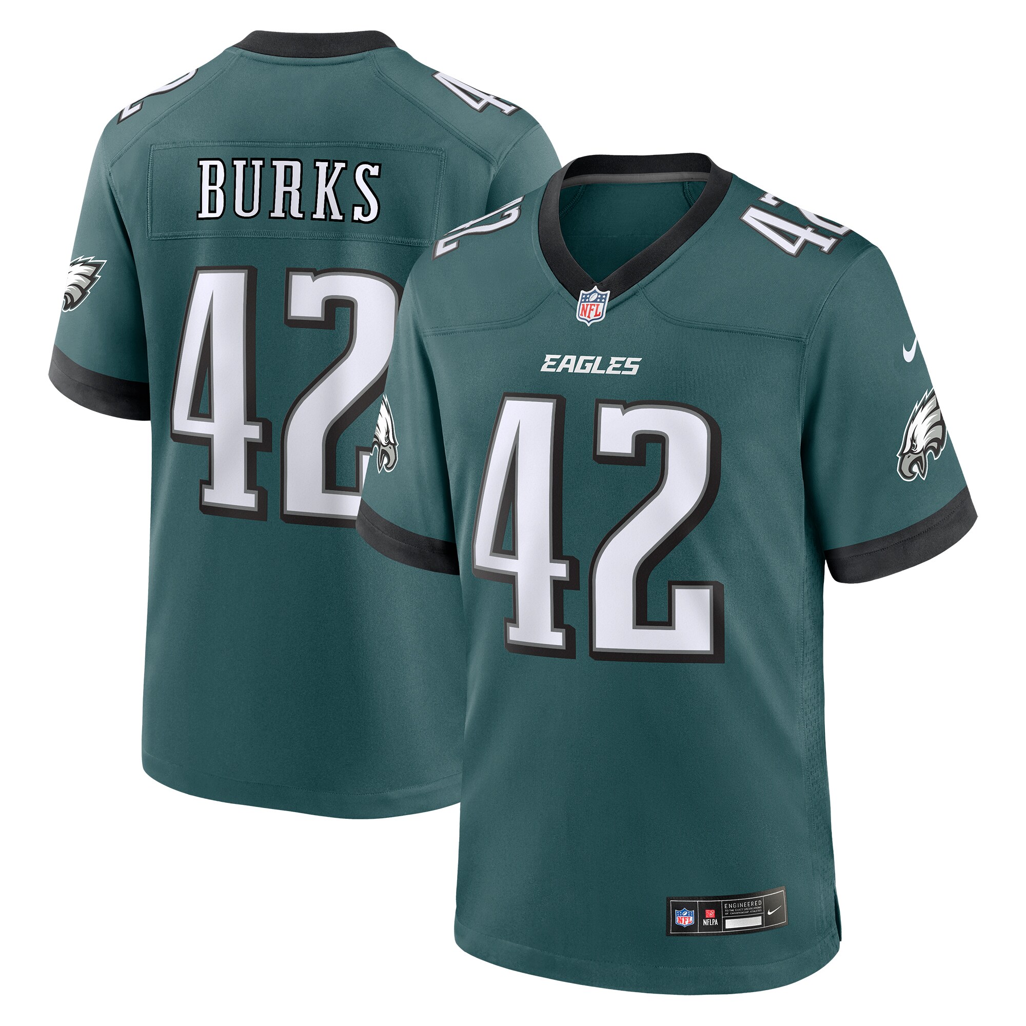 mens nike oren burks midnight green philadelphia eagles game jersey | NFL Jerseys & Hats Collection at Eagles Jerseys