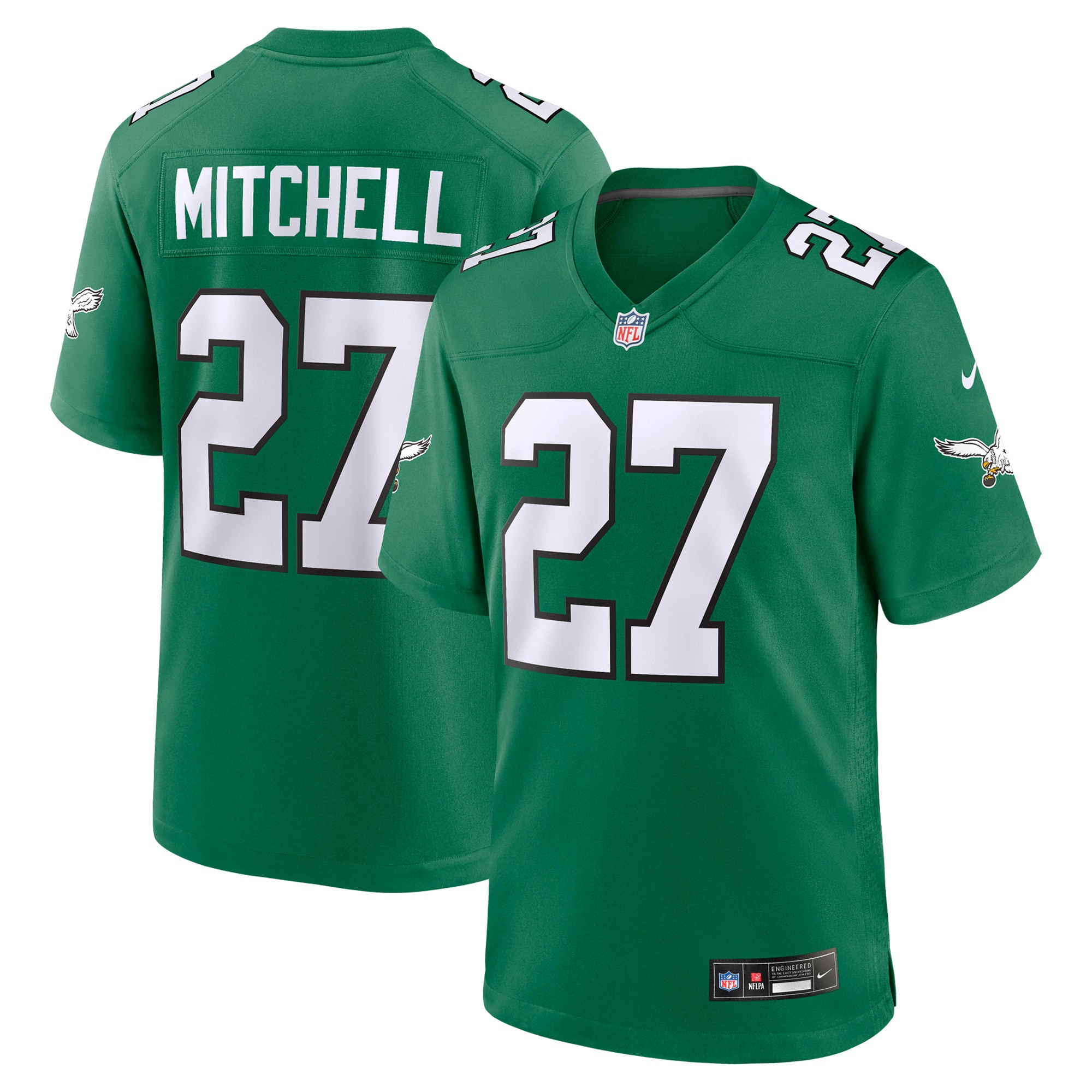 mens nike quinyon mitchell kelly green philadelphia eagles alternate game jersey | NFL Jerseys & Hats Collection at Eagles Jerseys