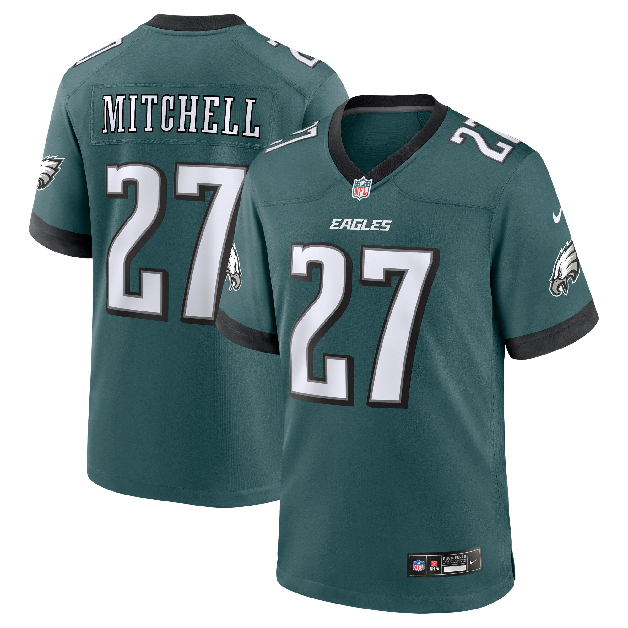 mens nike quinyon mitchell midnight green philadelphia eagles player game jersey | NFL Jerseys & Hats Collection at Eagles Jerseys