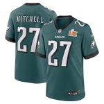 mens nike quinyon mitchell midnight green philadelphia eagles super bowl lix game player jersey | NFL Jerseys & Hats Collection at Eagles Jerseys
