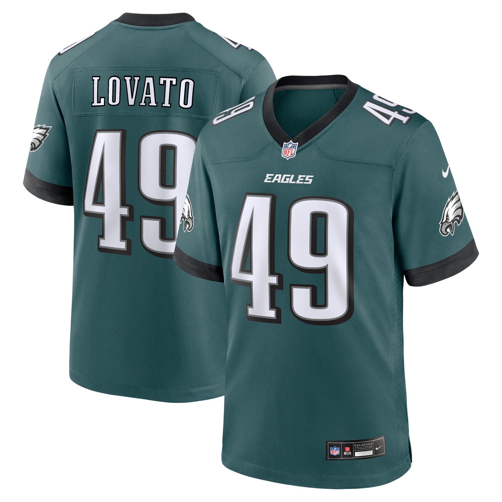 mens nike rick lovato midnight green philadelphia eagles team game jersey | NFL Jerseys & Hats Collection at Eagles Jerseys