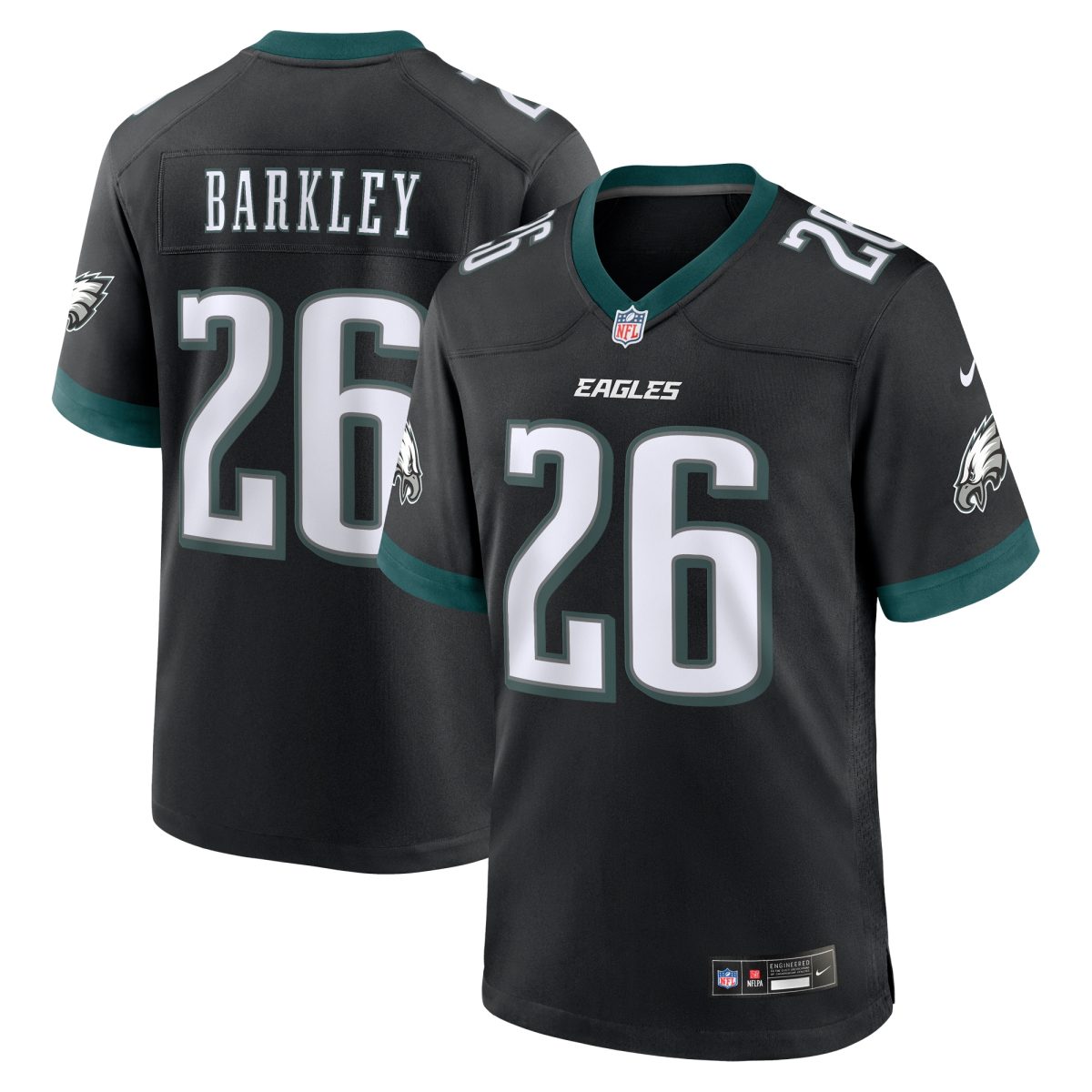 mens nike saquon barkley black philadelphia eagles alternate game jersey | NFL Jerseys & Hats Collection at Eagles Jerseys