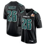 mens nike saquon barkley carbon black philadelphia eagles super bowl lix fashion game player jersey | NFL Jerseys & Hats Collection at Eagles Jerseys