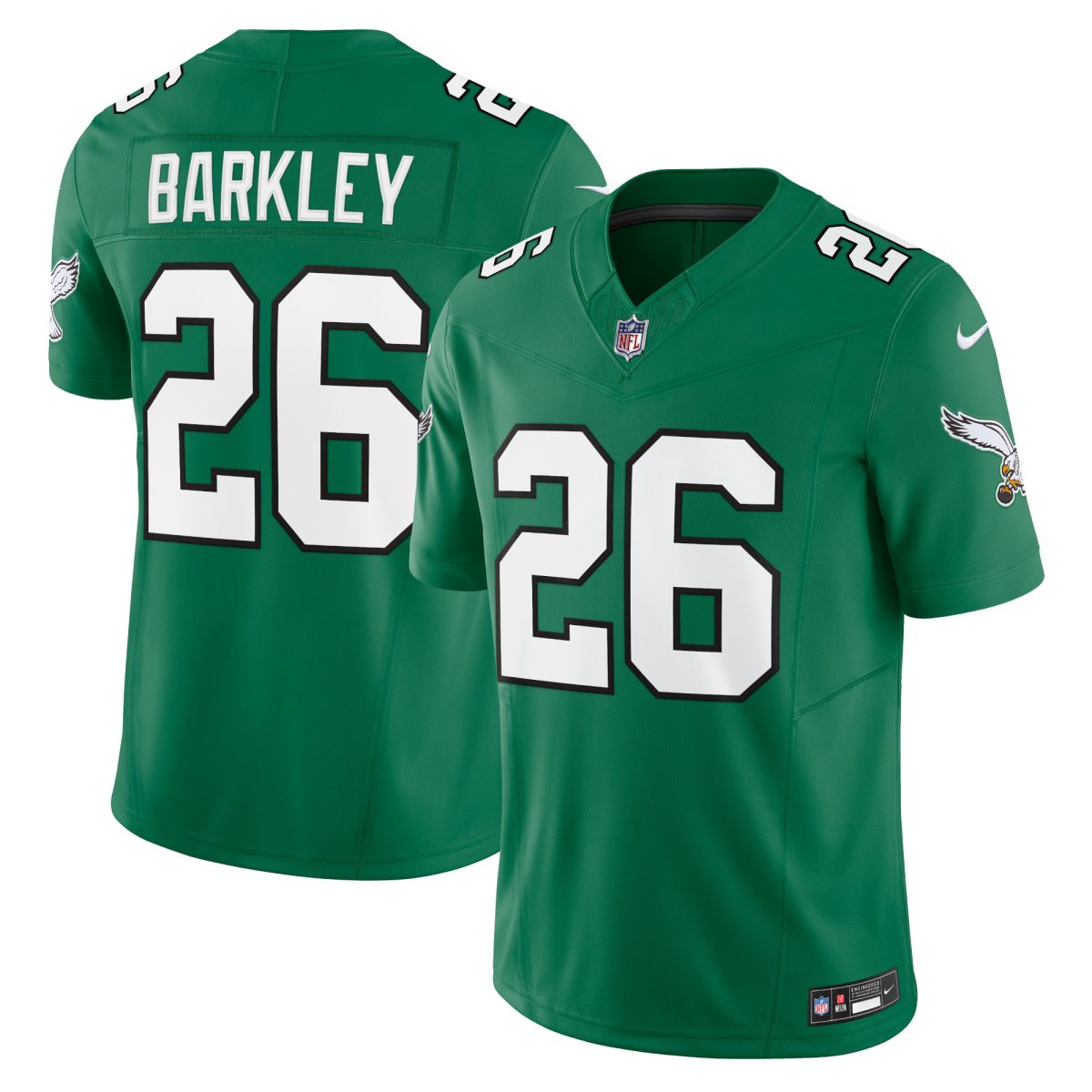 mens nike saquon barkley kelly green philadelphia eagles alternate vapor f.u.s.e. limited jersey | NFL Jerseys & Hats Collection at Eagles Jerseys