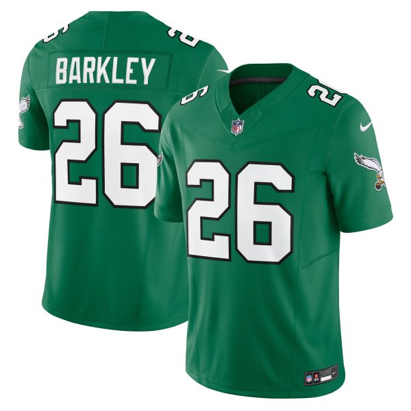 mens nike saquon barkley kelly green philadelphia eagles alternate vapor f.u.s.e. limited jersey | NFL Jerseys & Hats Collection at Eagles Jerseys