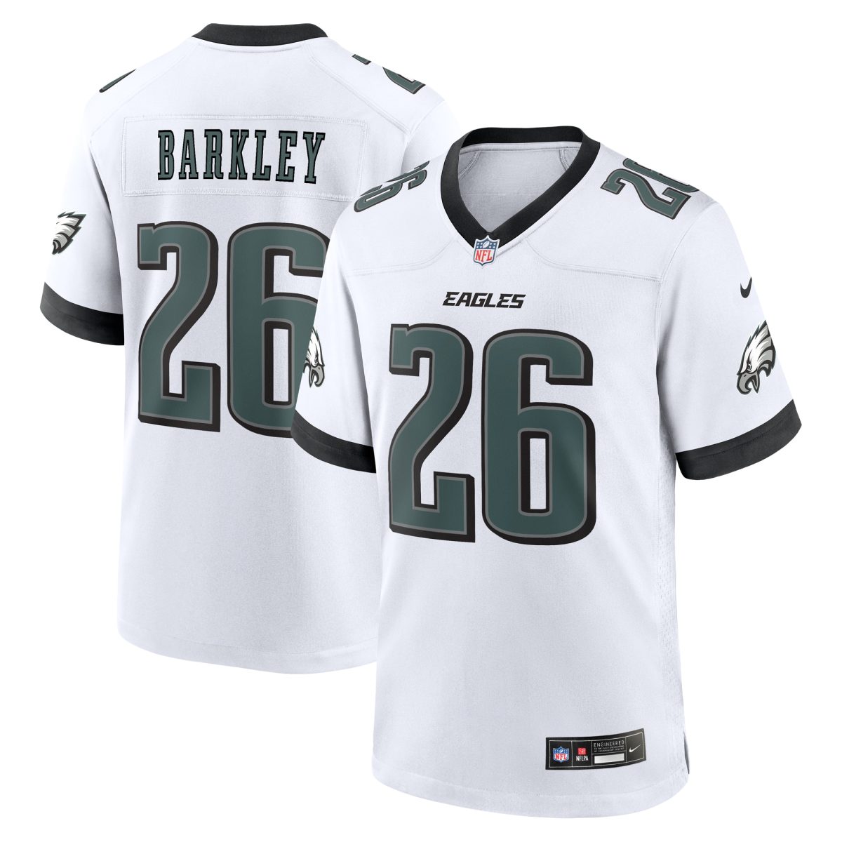 mens nike saquon barkley white philadelphia eagles white game jersey | NFL Jerseys & Hats Collection at Eagles Jerseys