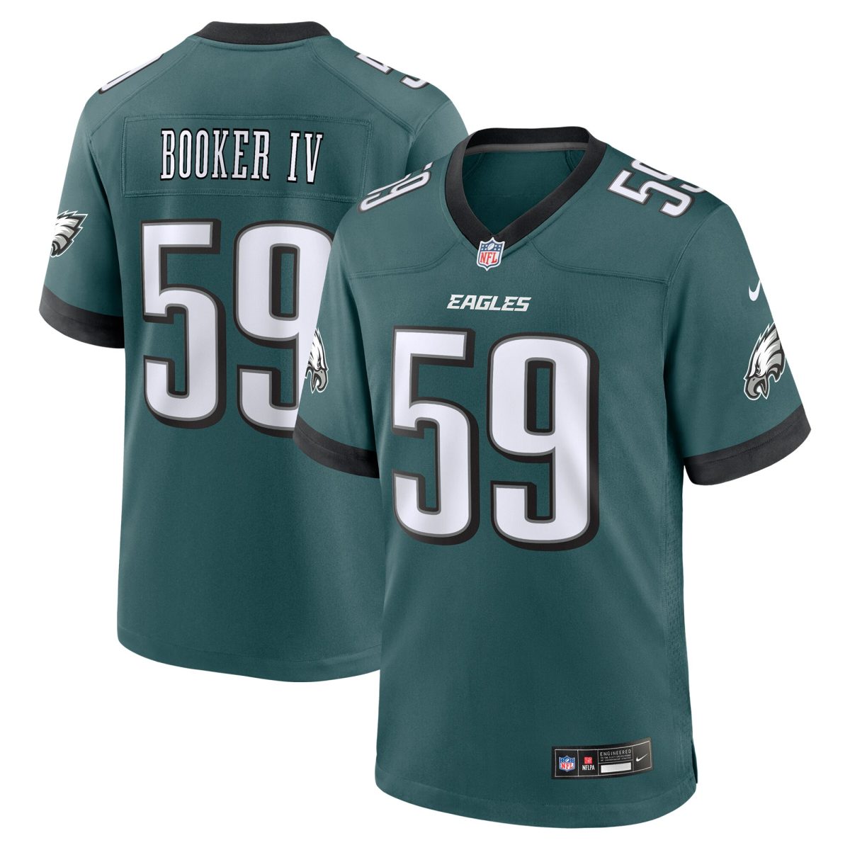 mens nike thomas booker iv midnight green philadelphia eagles team game jersey | NFL Jerseys & Hats Collection at Eagles Jerseys