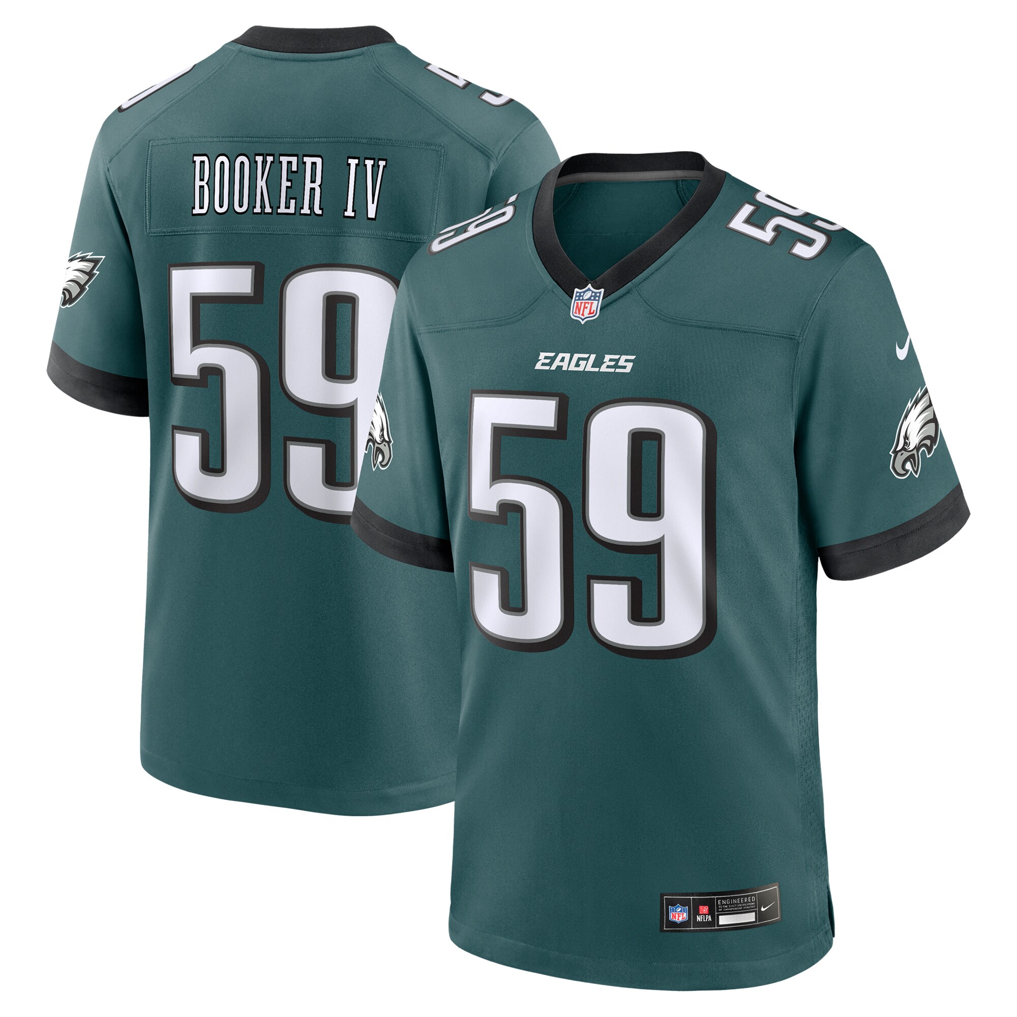 mens nike thomas booker iv midnight green philadelphia eagles team game jersey | NFL Jerseys & Hats Collection at Eagles Jerseys